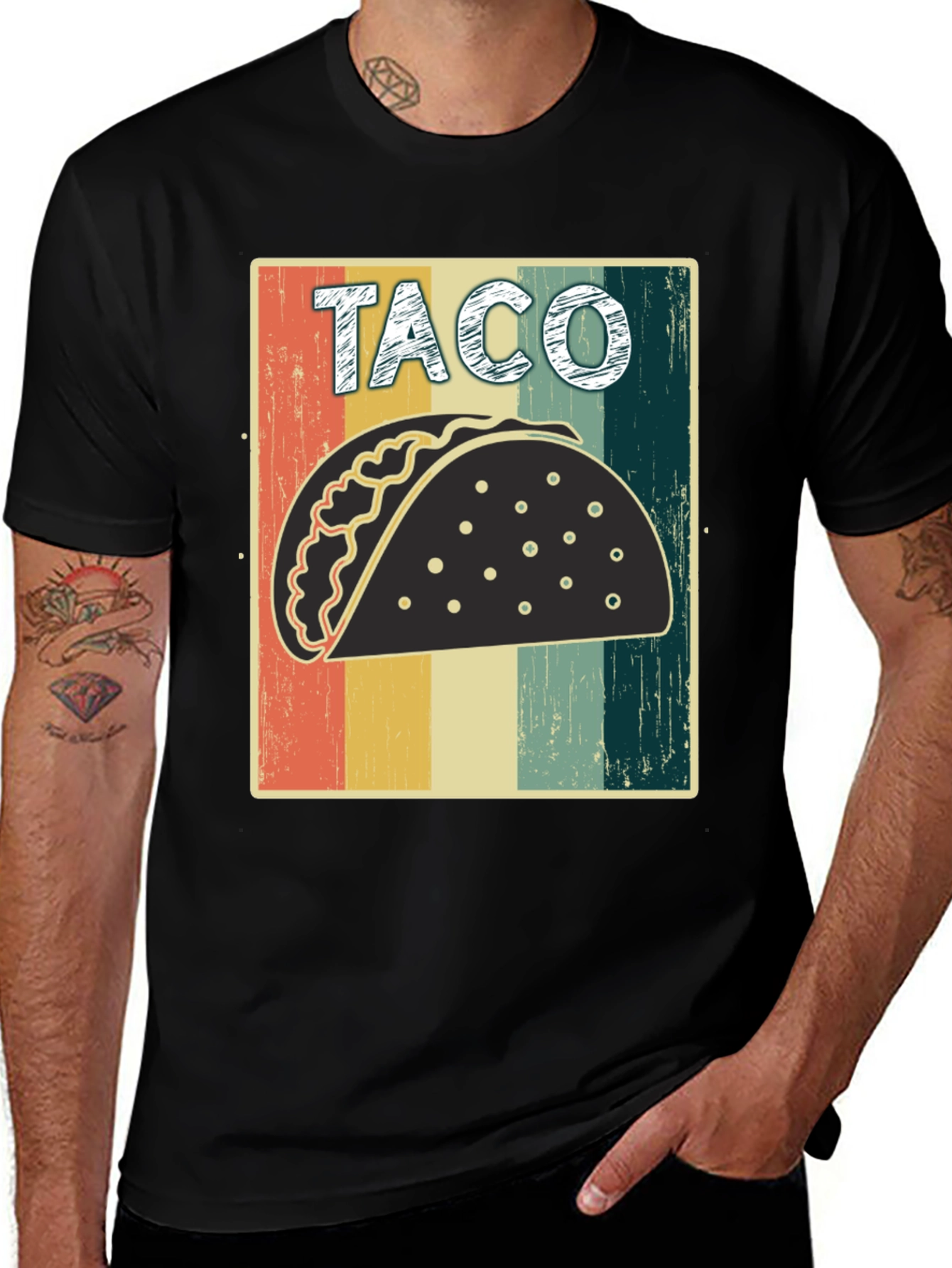 Retro Taco Graphic Tee - Comfort Fit