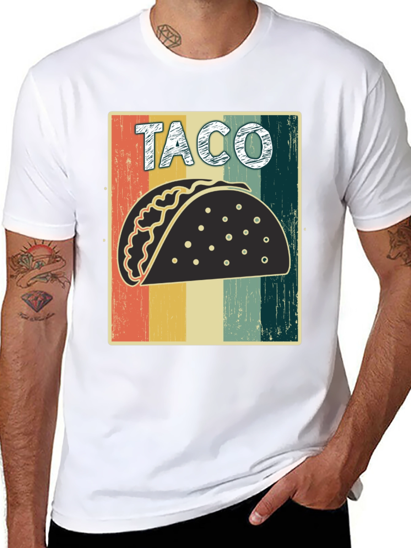 Retro Taco Graphic Tee - Comfort Fit