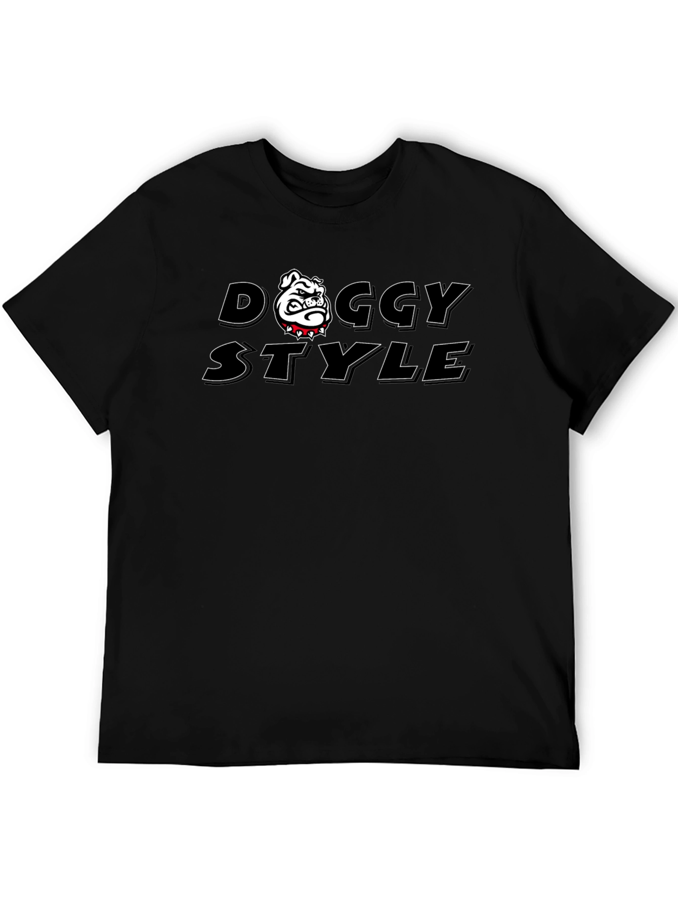 Doggy Style Graphic T-Shirt - Black