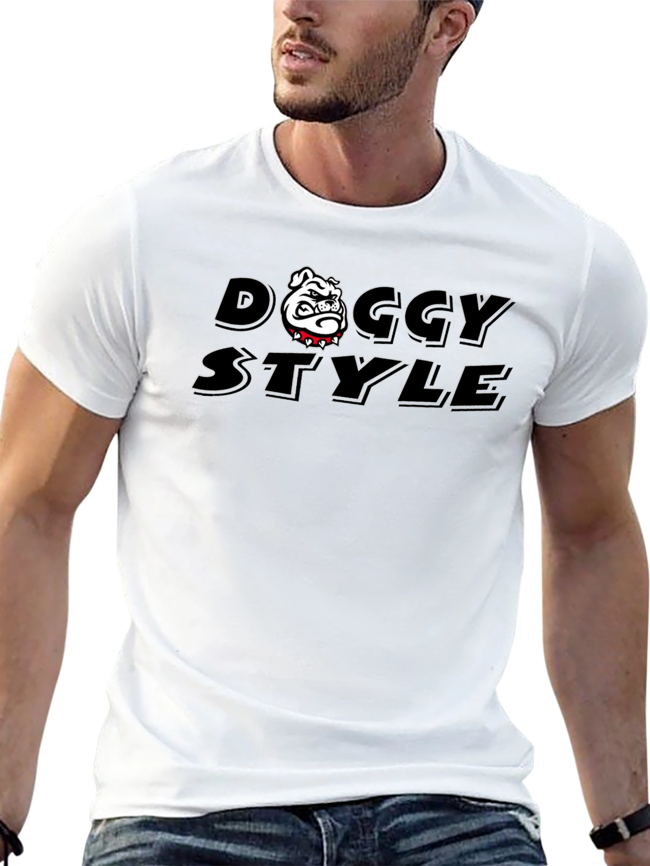 Doggy Style Graphic T-Shirt - Black