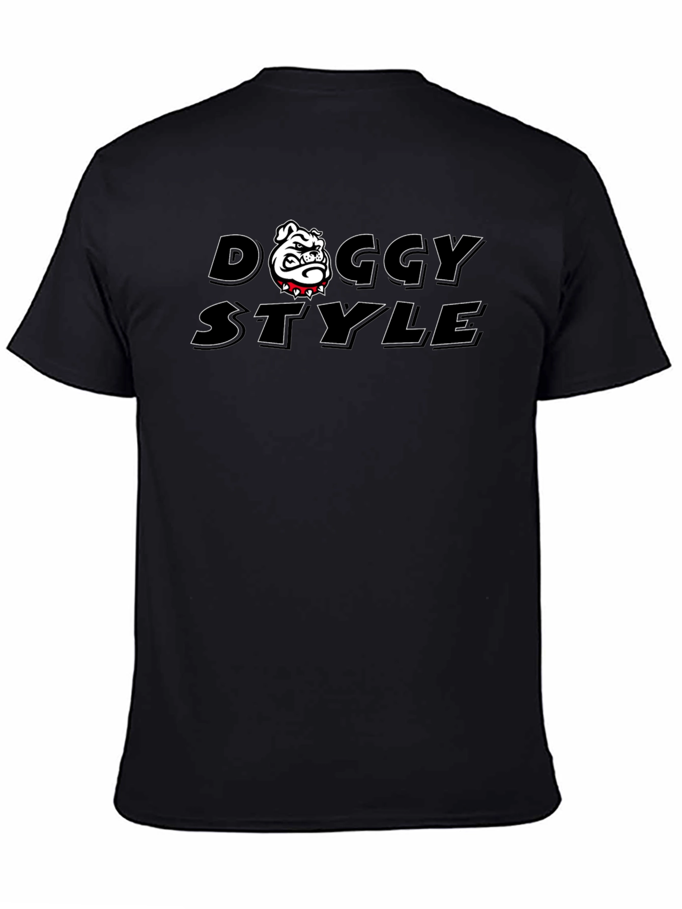 Doggy Style Graphic T-Shirt - Black