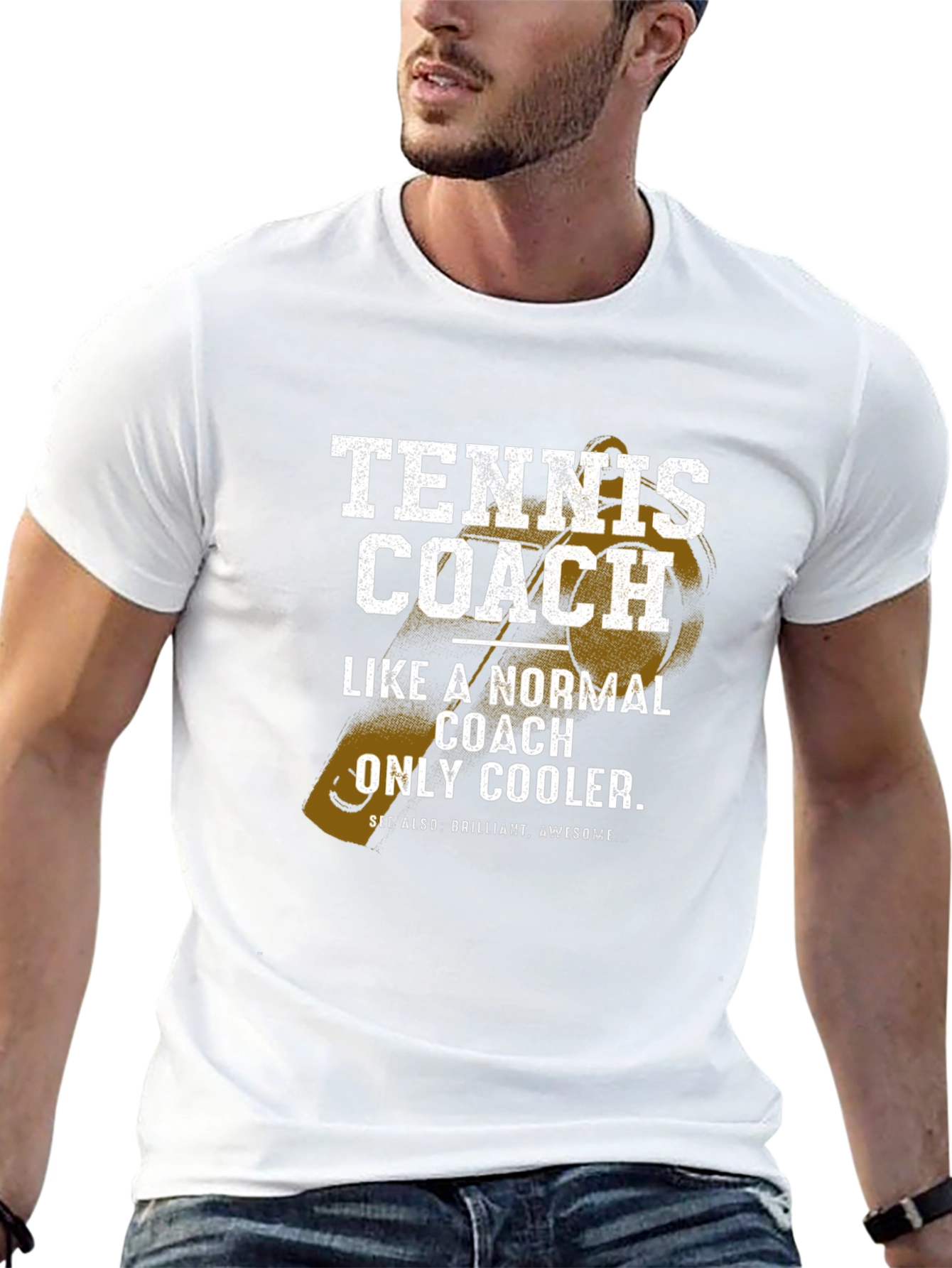 Tennis Coach Graphic Tee - Cool & Awesome