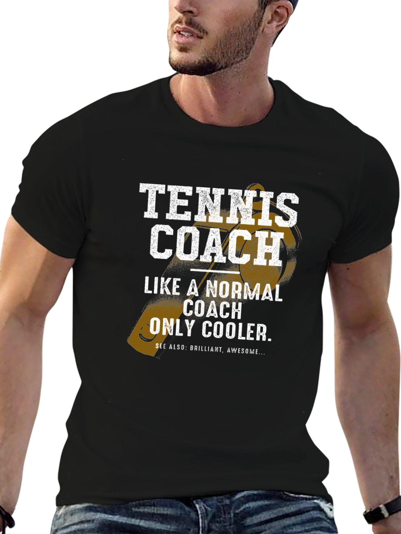 Tennis Coach Graphic Tee - Cool & Awesome