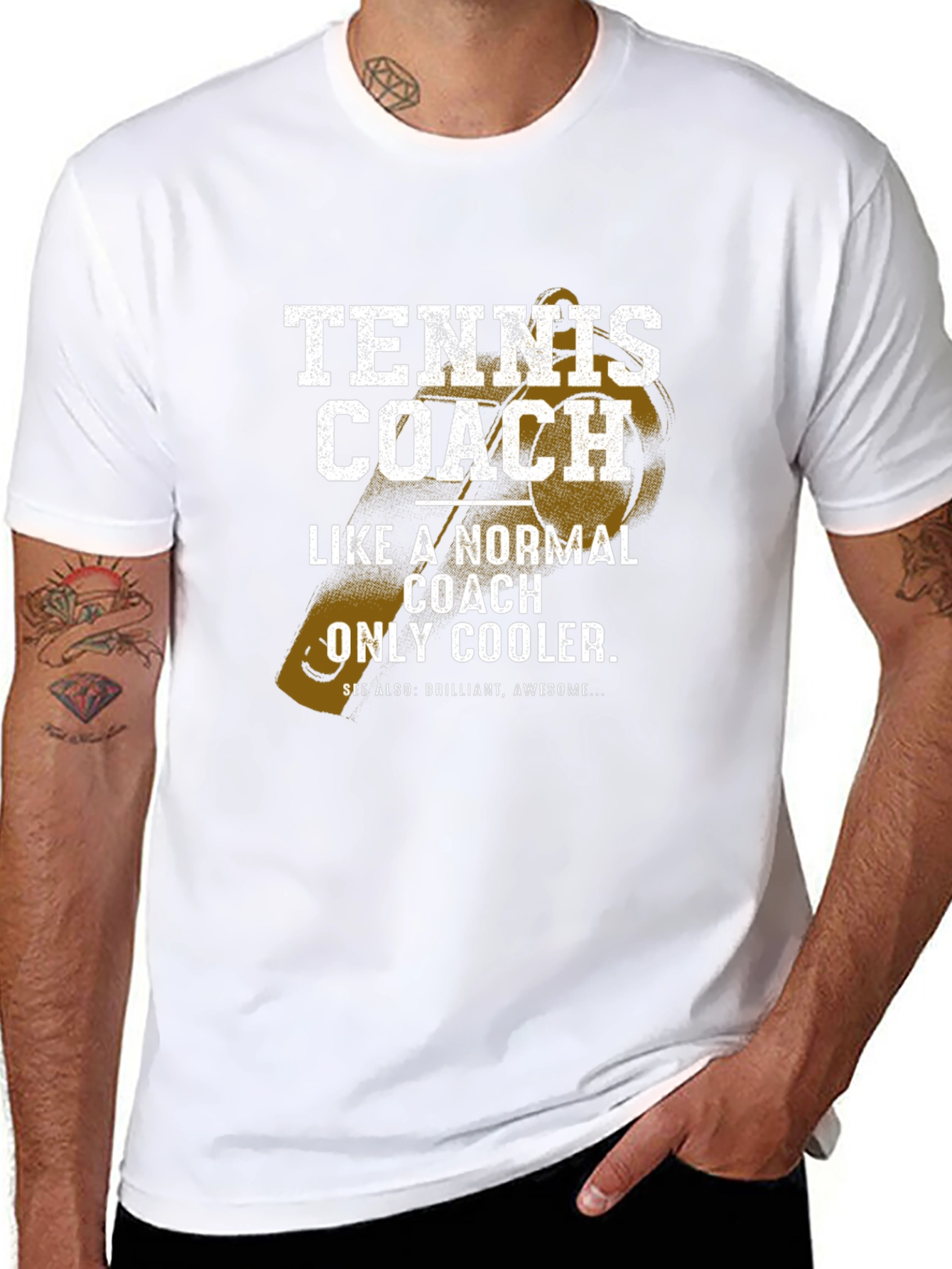 Tennis Coach Graphic Tee - Cool & Awesome