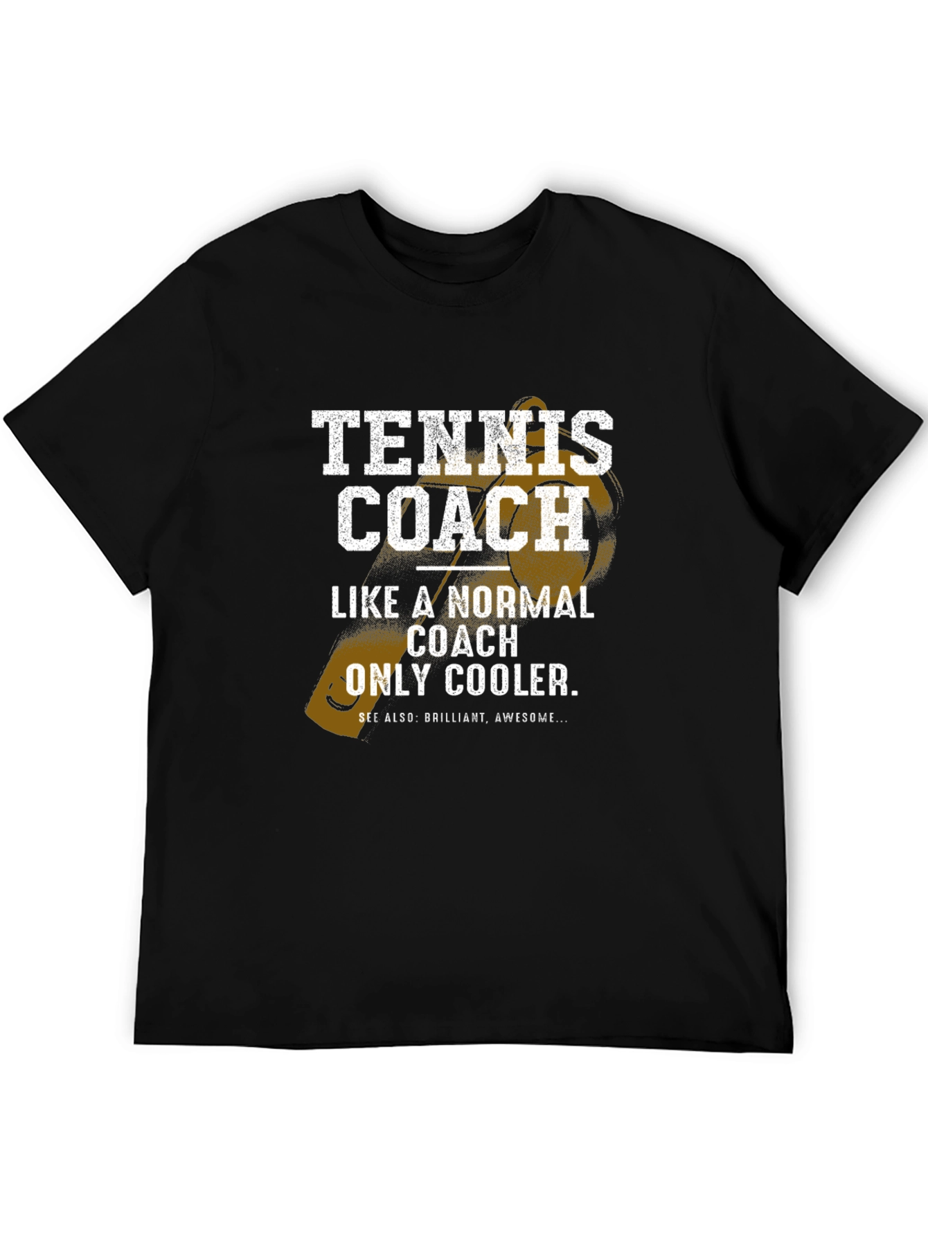Tennis Coach Graphic Tee - Cool & Awesome