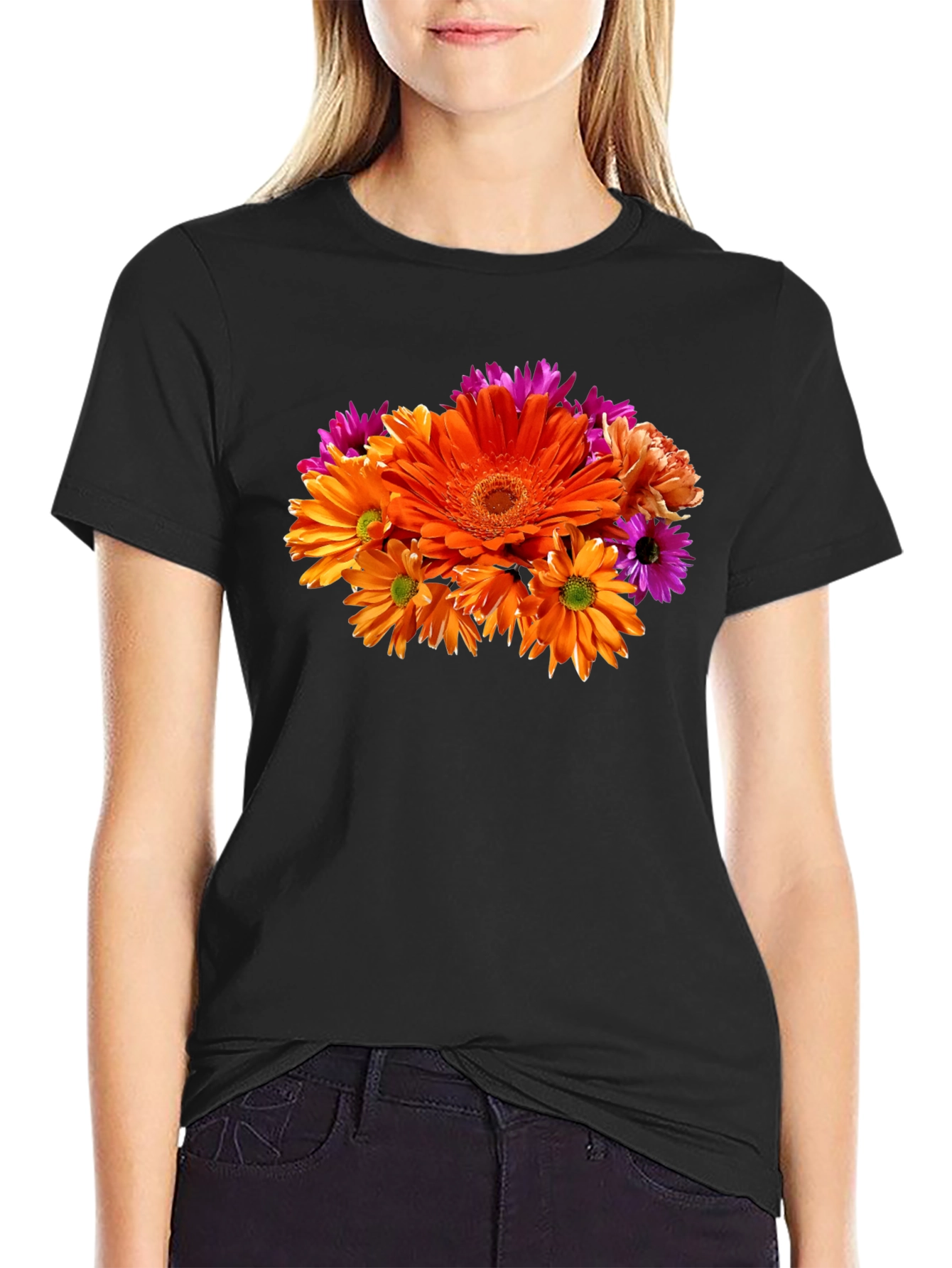 Floral Print T-Shirt - Vibrant and Stylish!