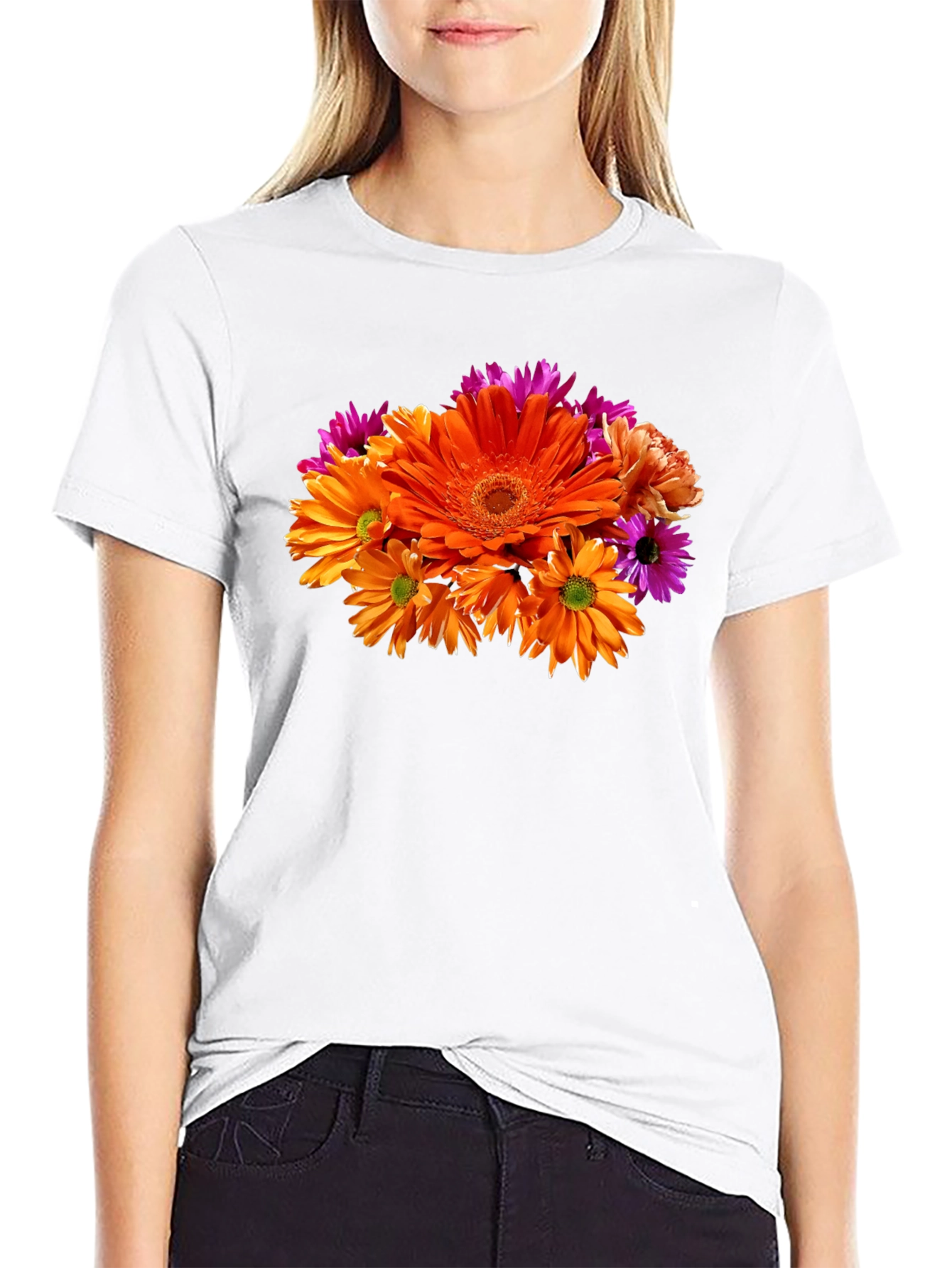 Floral Print T-Shirt - Vibrant and Stylish!