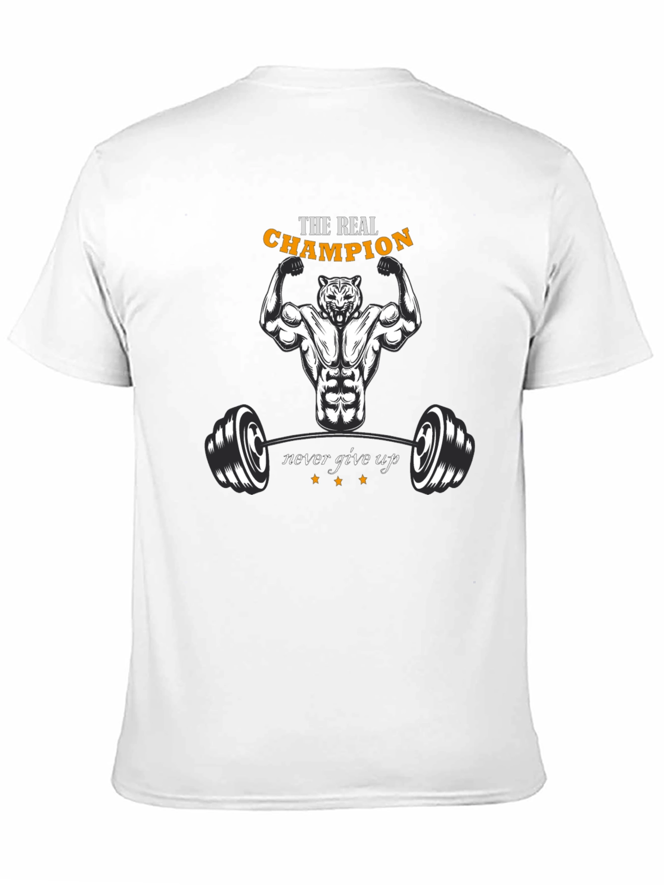 Champion Graphic T-Shirt - Fitness Tiger Design