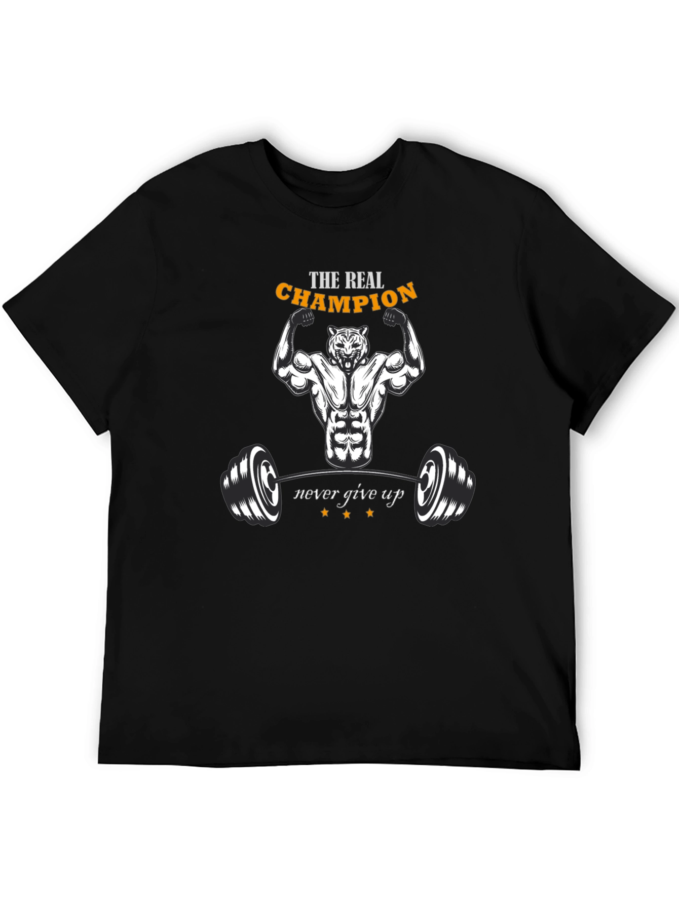 Champion Graphic T-Shirt - Fitness Tiger Design