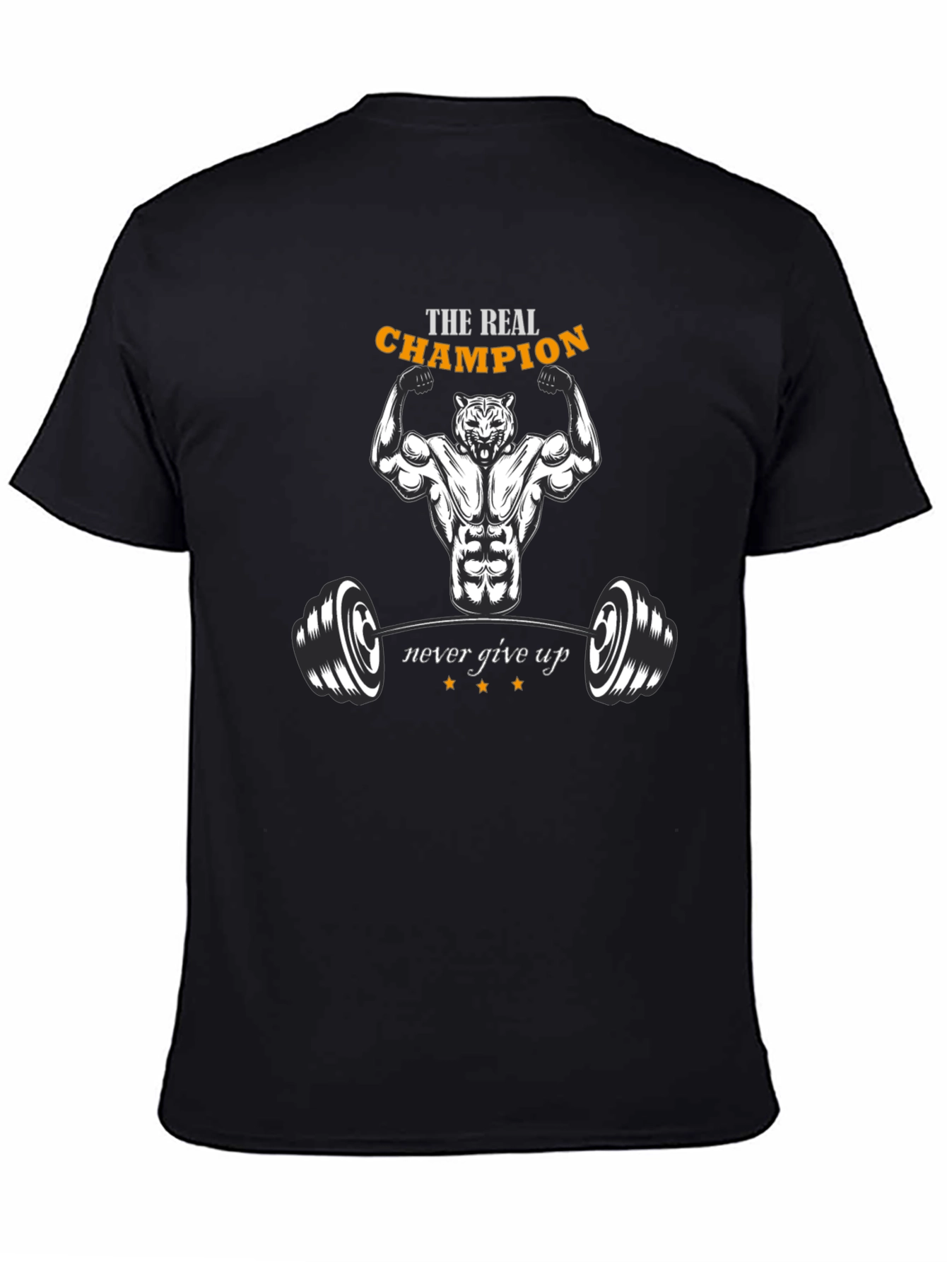Champion Graphic T-Shirt - Fitness Tiger Design