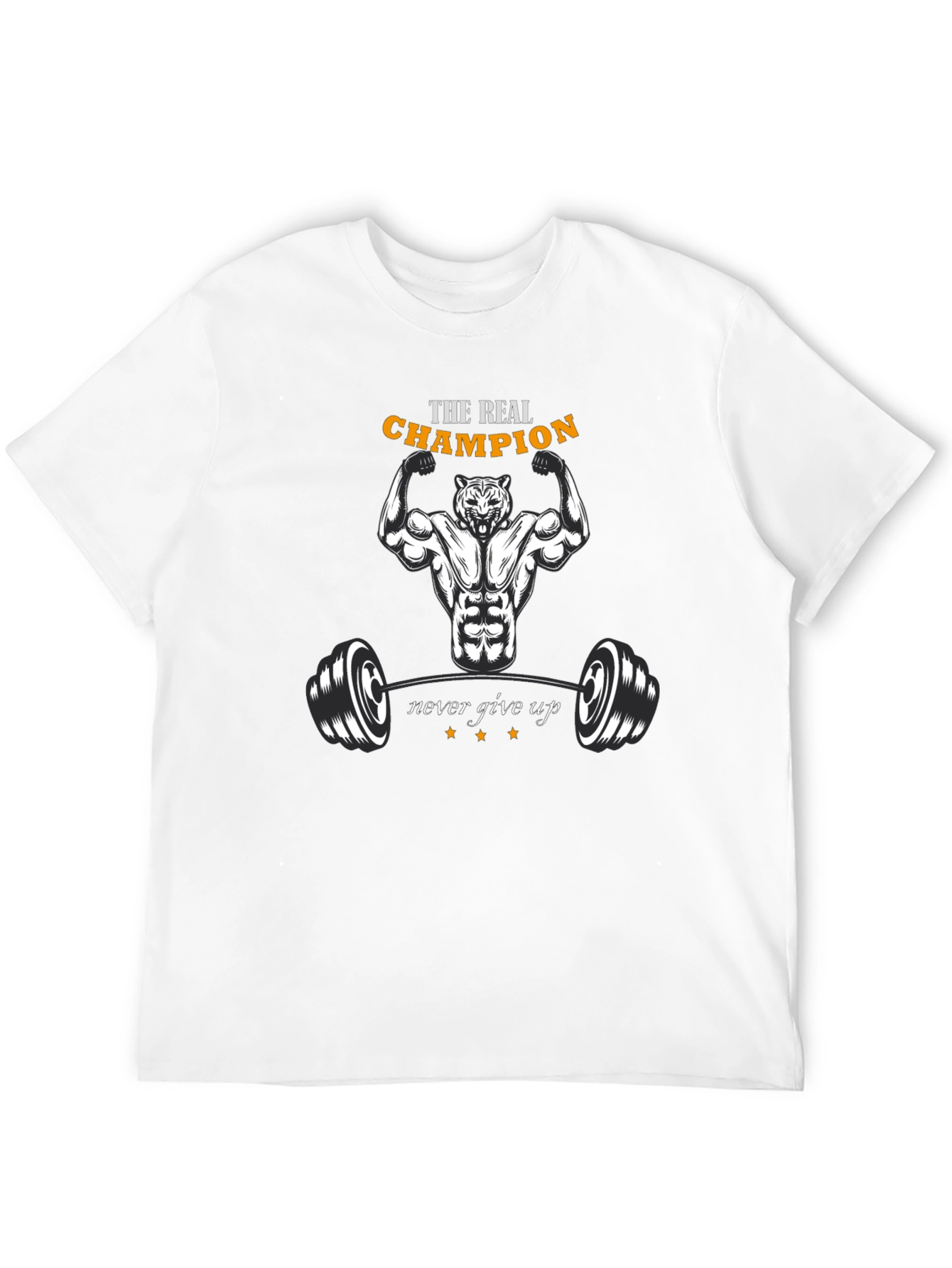 Champion Graphic T-Shirt - Fitness Tiger Design