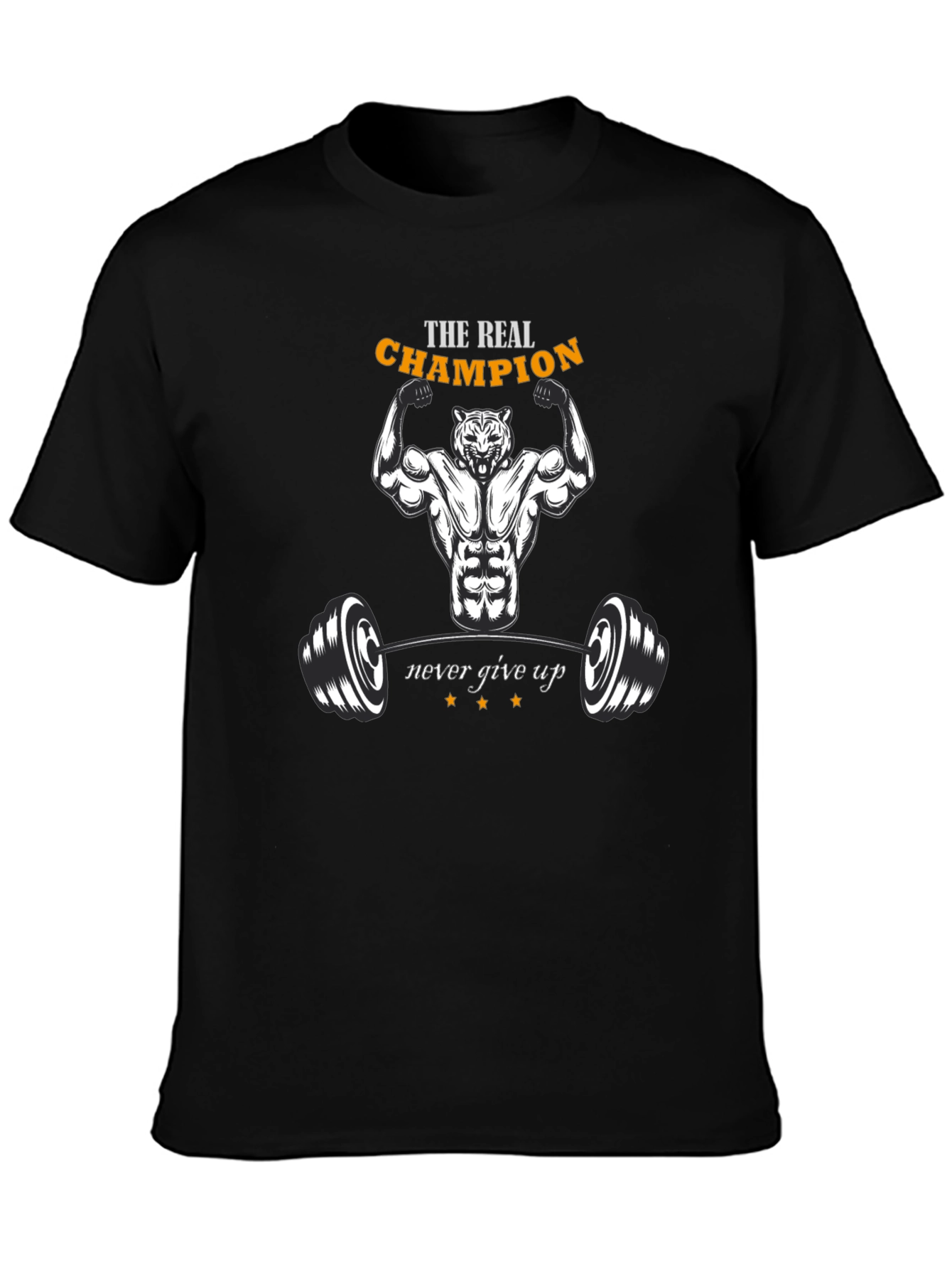 Champion Graphic T-Shirt - Fitness Tiger Design