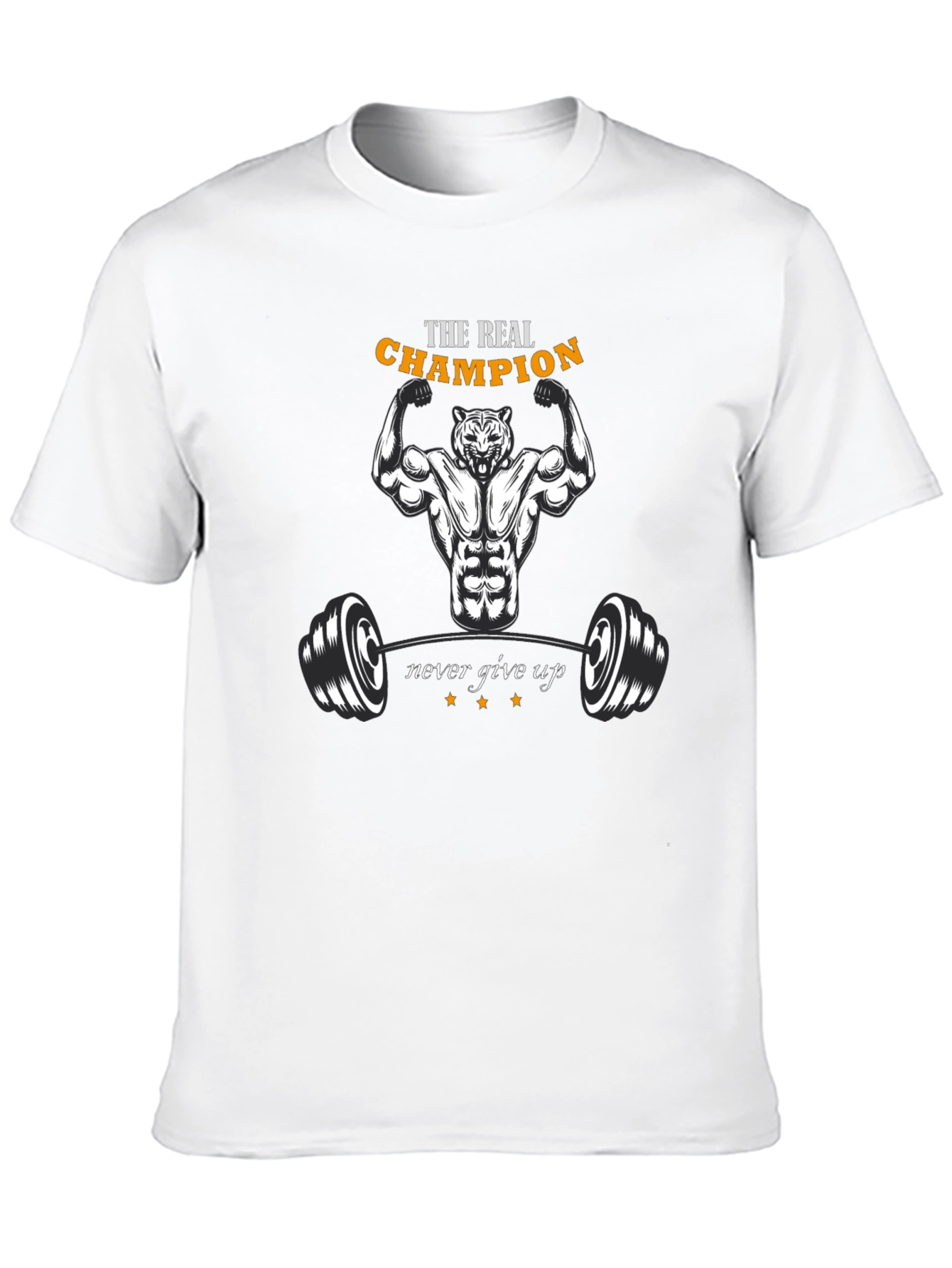 Champion Graphic T-Shirt - Fitness Tiger Design