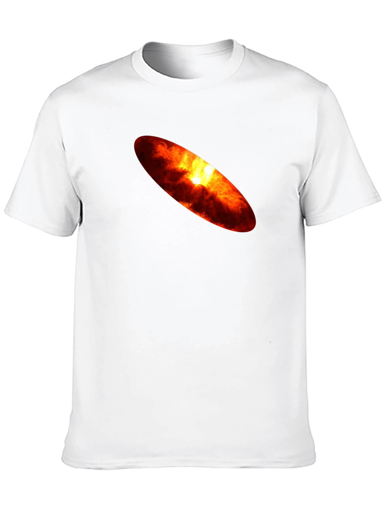 Fiery Sun Graphic Black T-Shirt