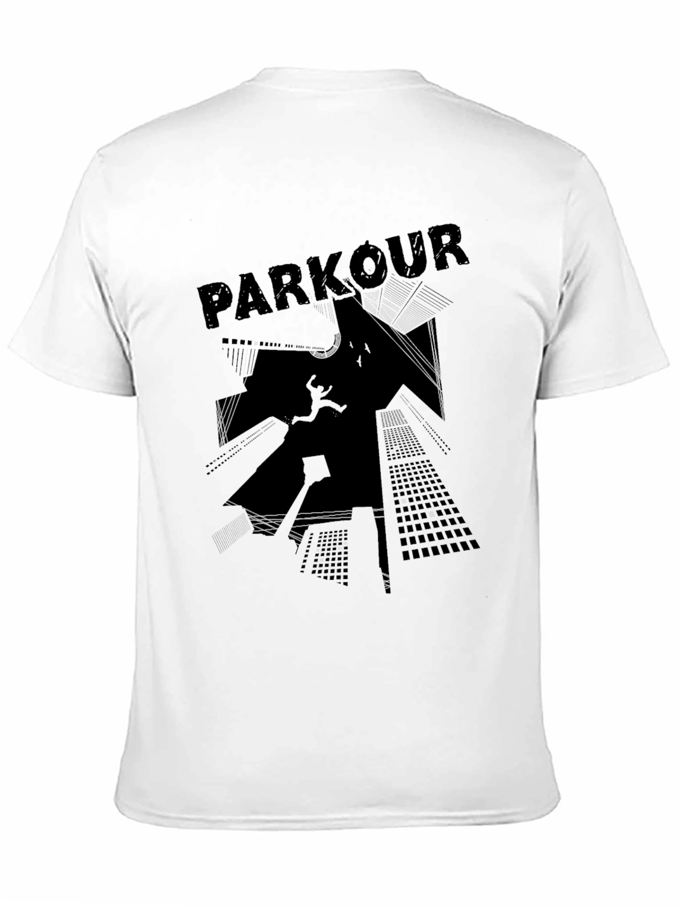 Parkour Cityscape Graphic T-Shirt - Urban Style