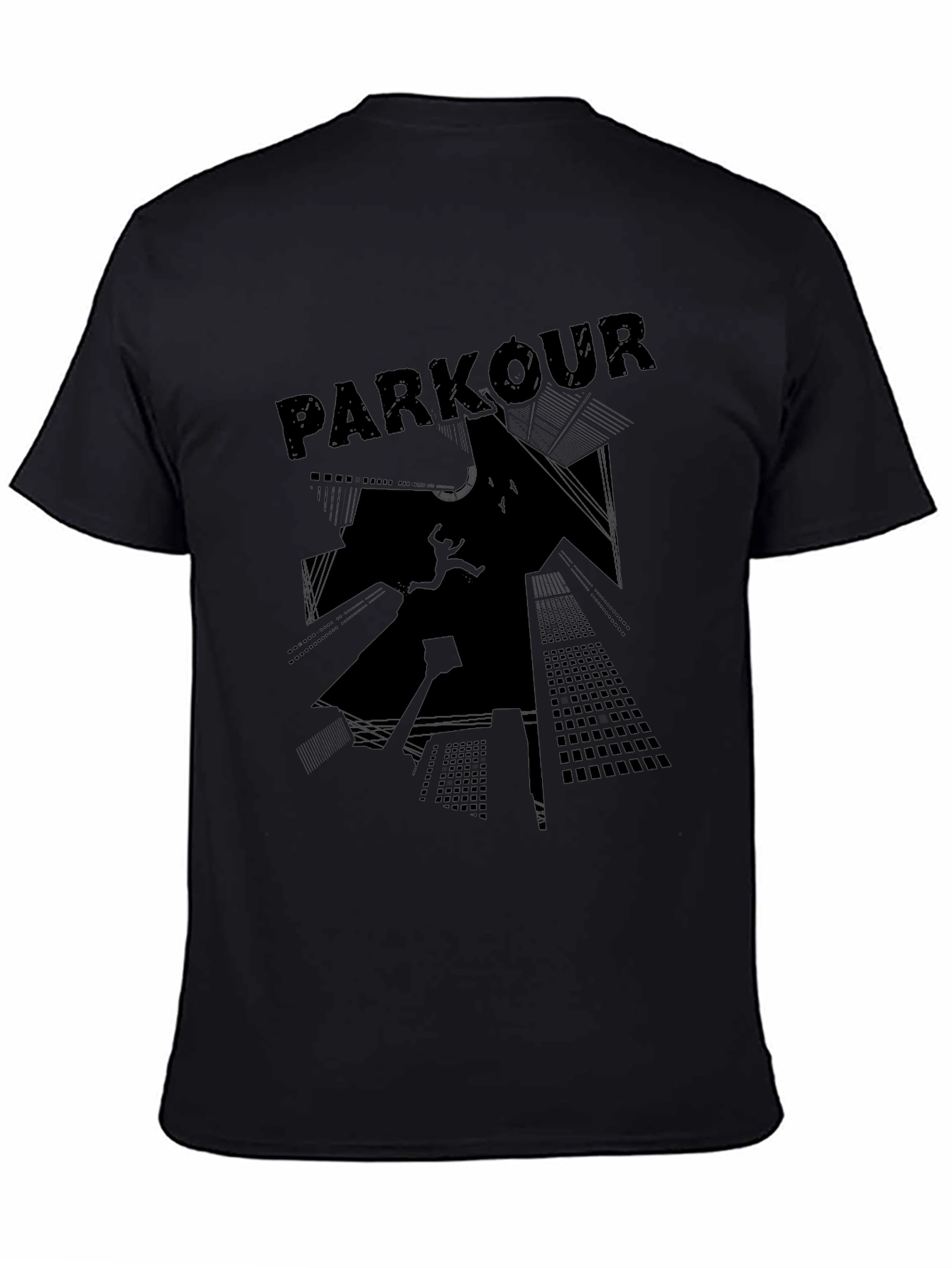 Parkour Cityscape Graphic T-Shirt - Urban Style