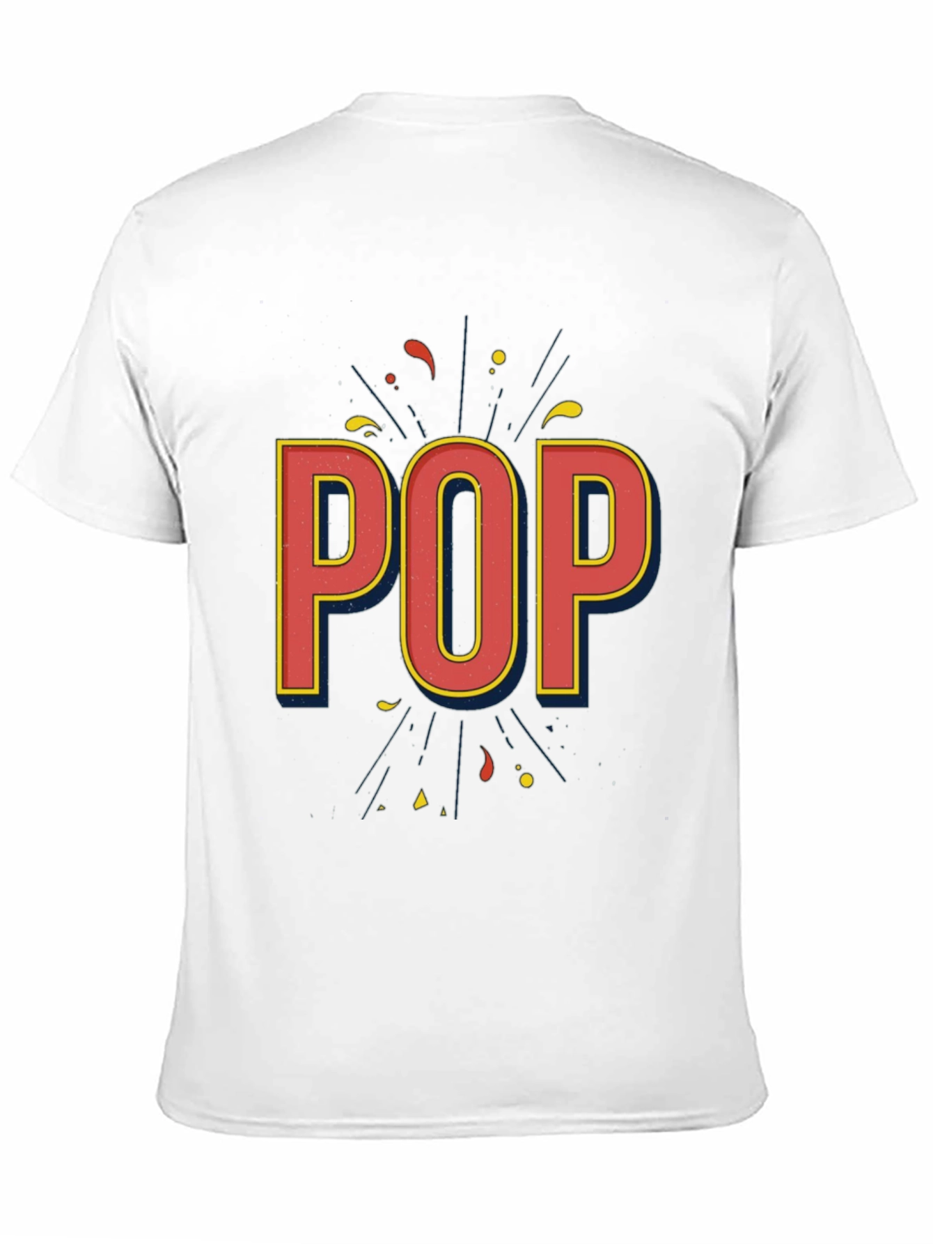 Retro Style POP Graphic Black T-Shirt