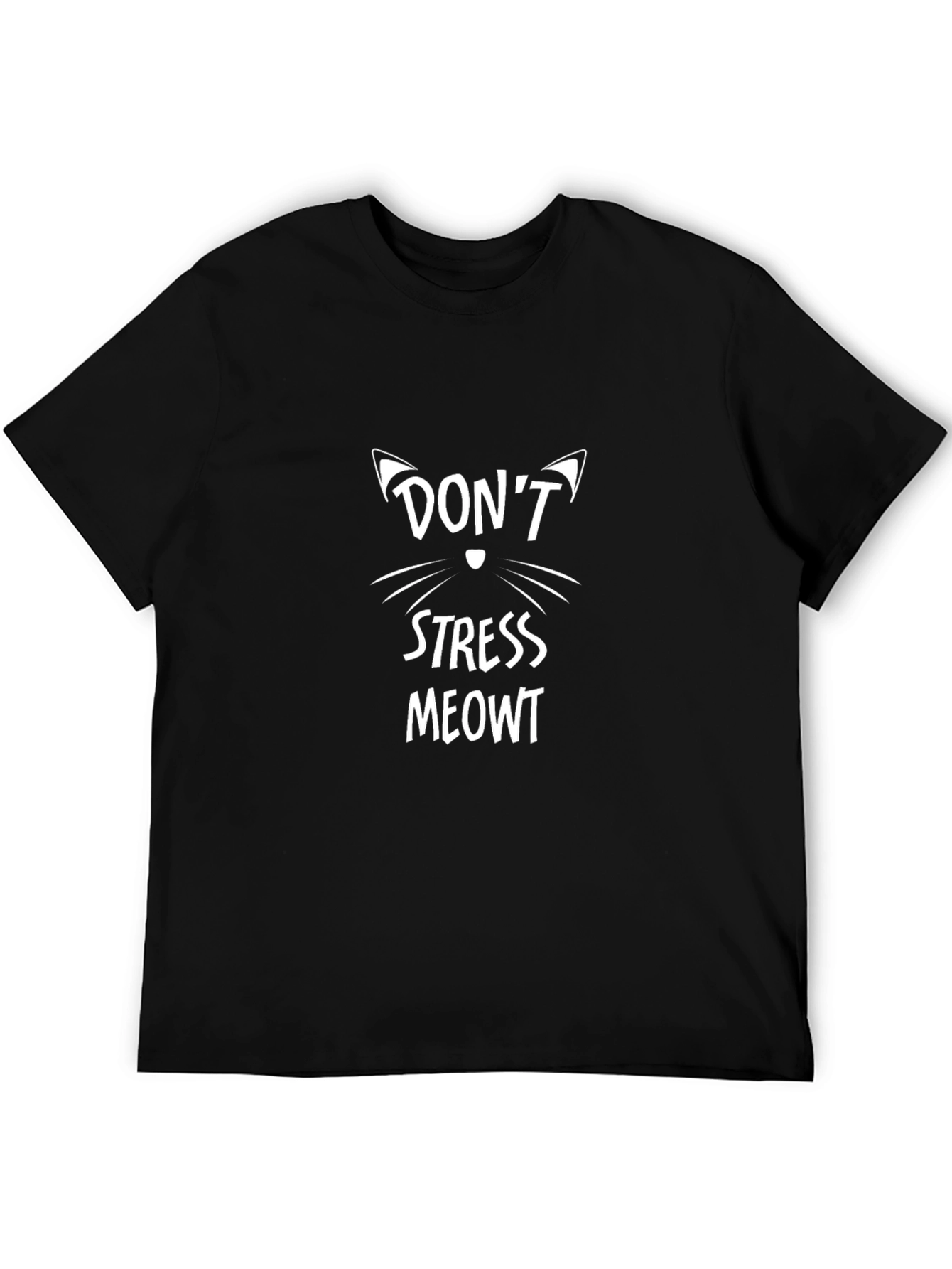 Dont Stress Meowt Black T-Shirt