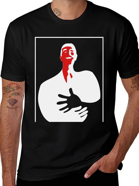 Abstract Graphic Tee - Black