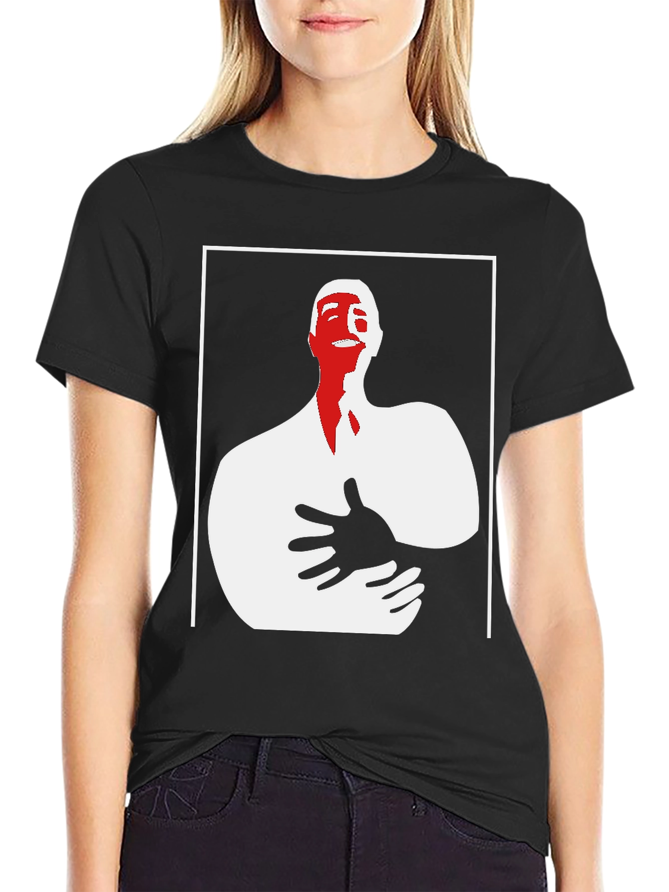 Abstract Graphic Tee - Black