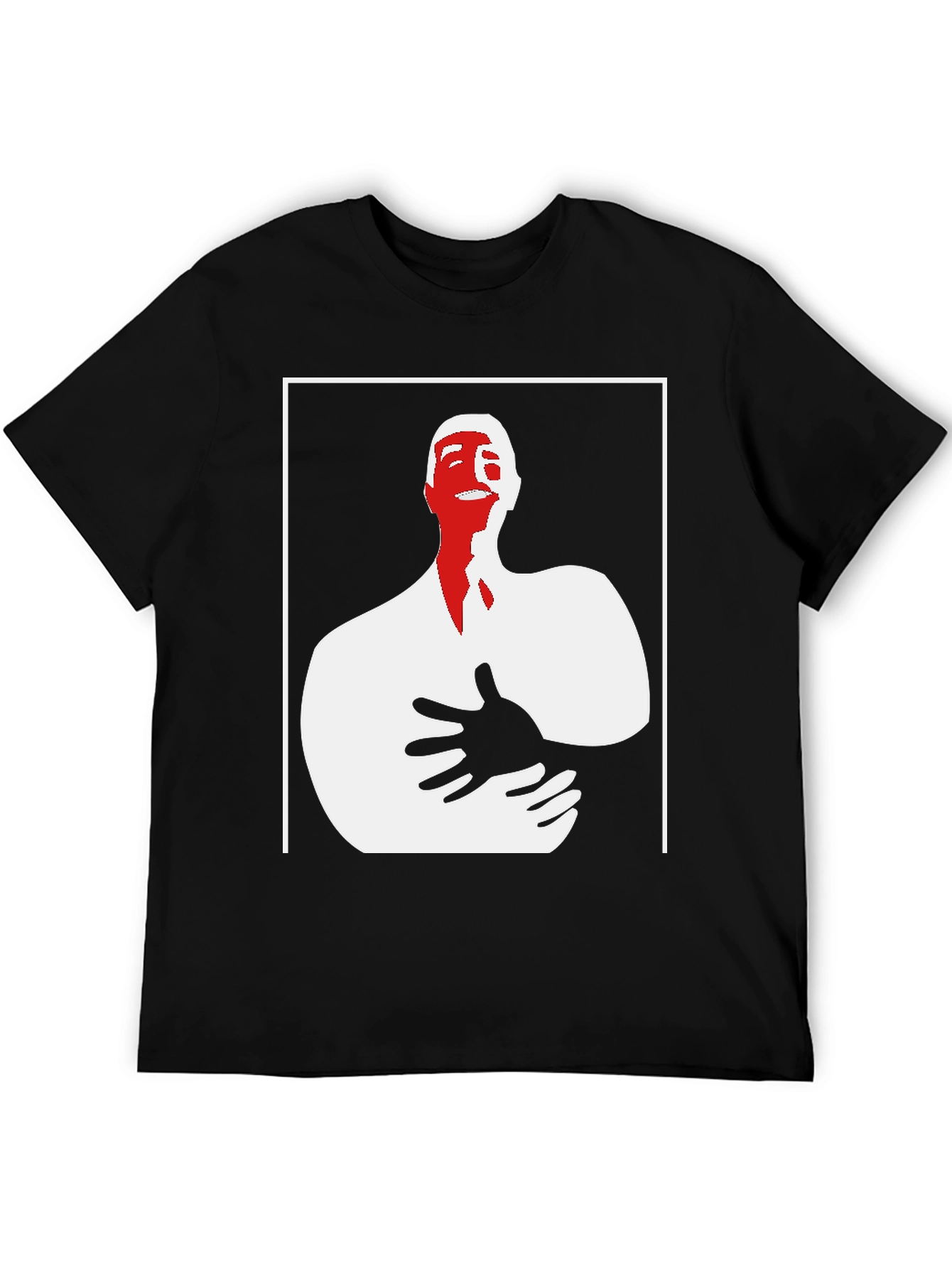 Abstract Graphic Tee - Black