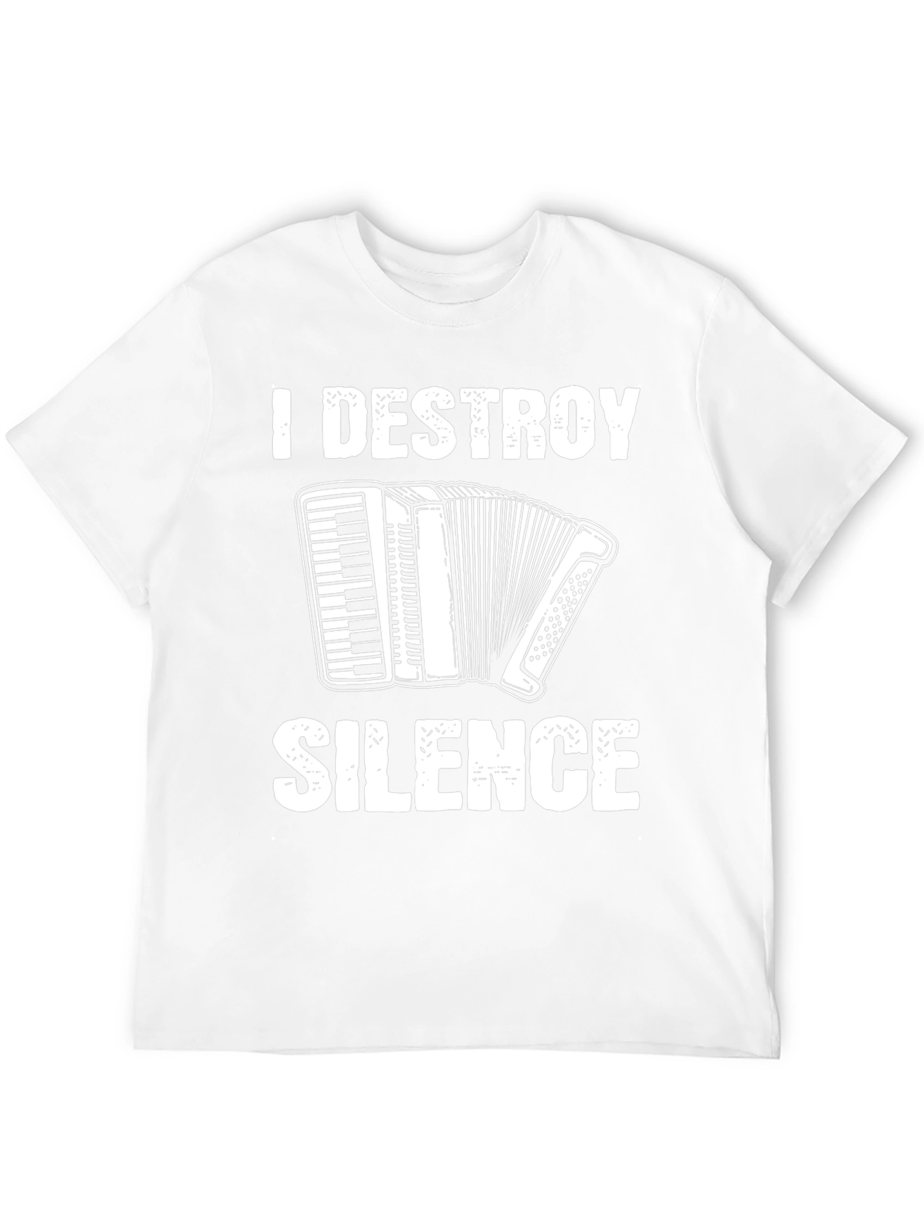 I Destroy Silence Accordion T-Shirt