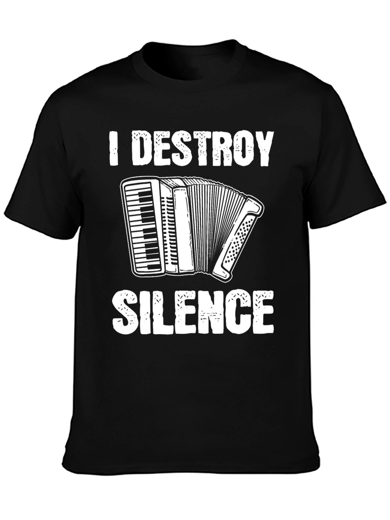 I Destroy Silence Accordion T-Shirt