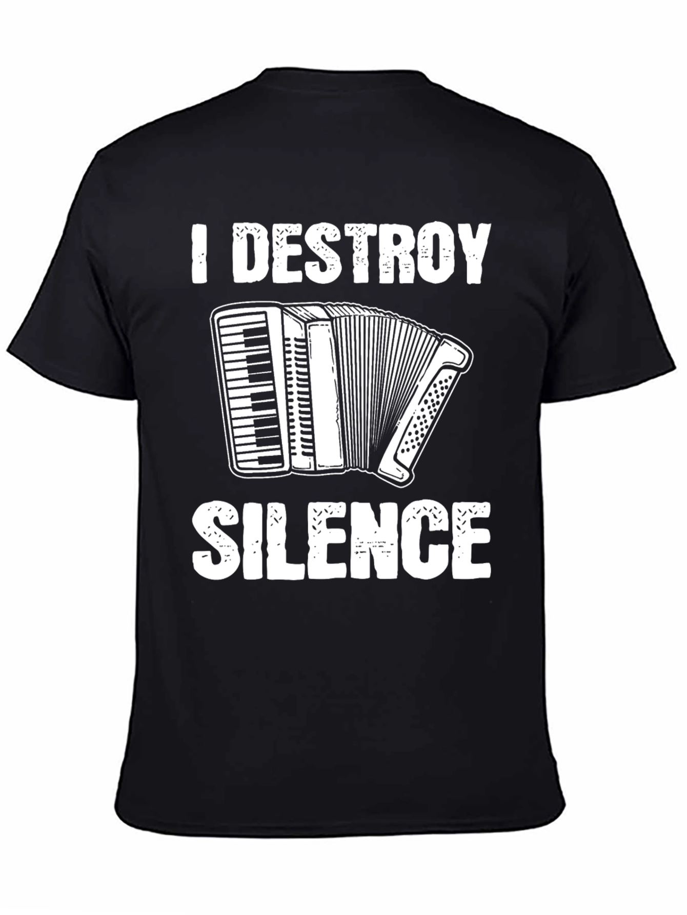 I Destroy Silence Accordion T-Shirt