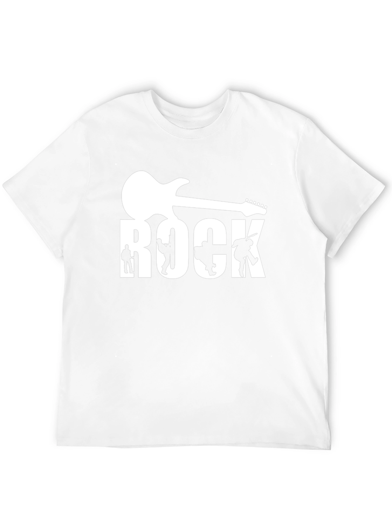 Rock Band Guitar Graphic Tee - Black