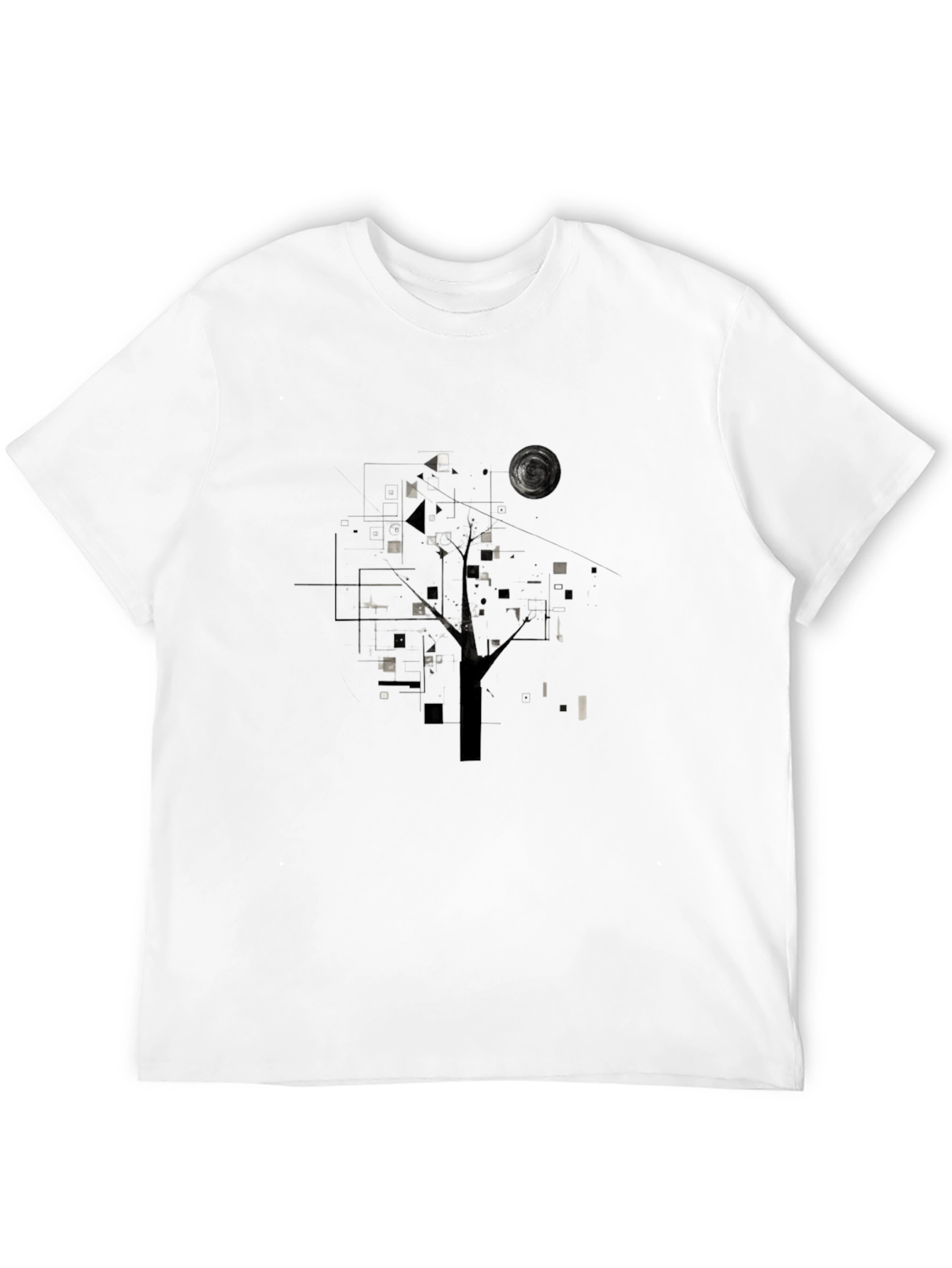 Geometric Black T-Shirt