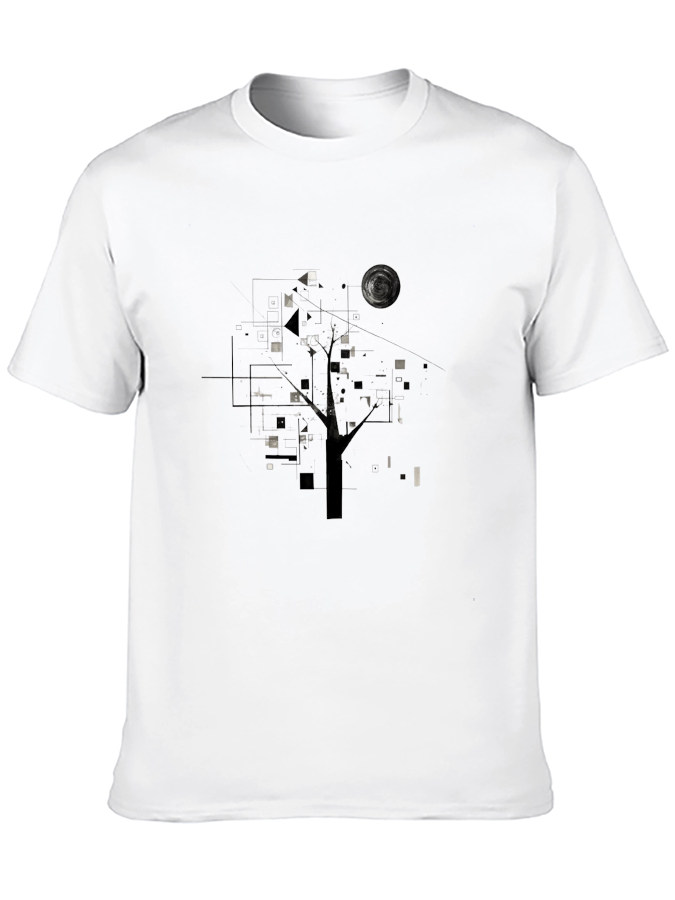 Geometric Black T-Shirt