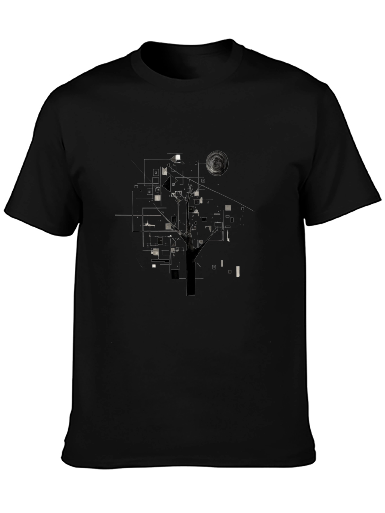 Geometric Black T-Shirt