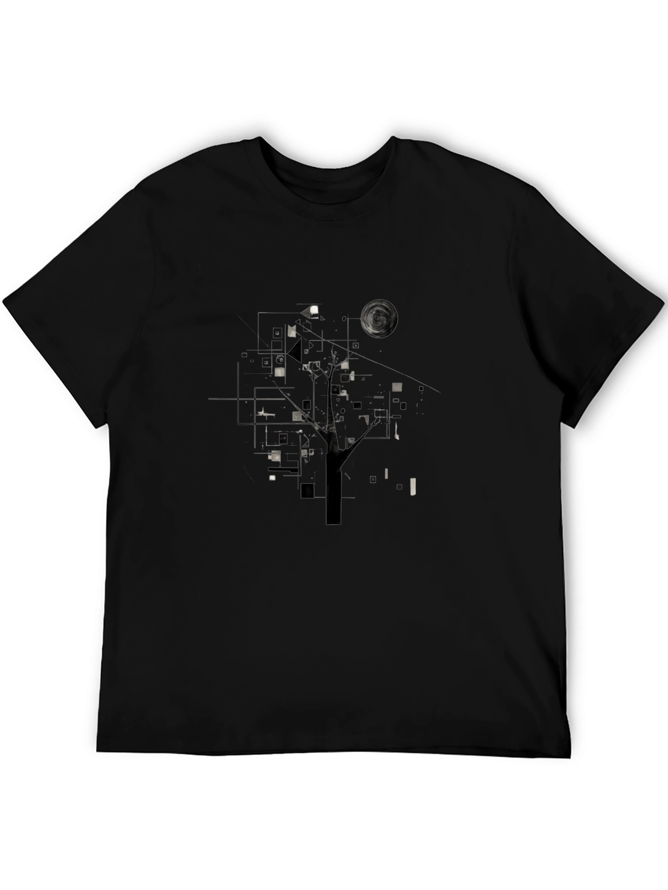 Geometric Black T-Shirt