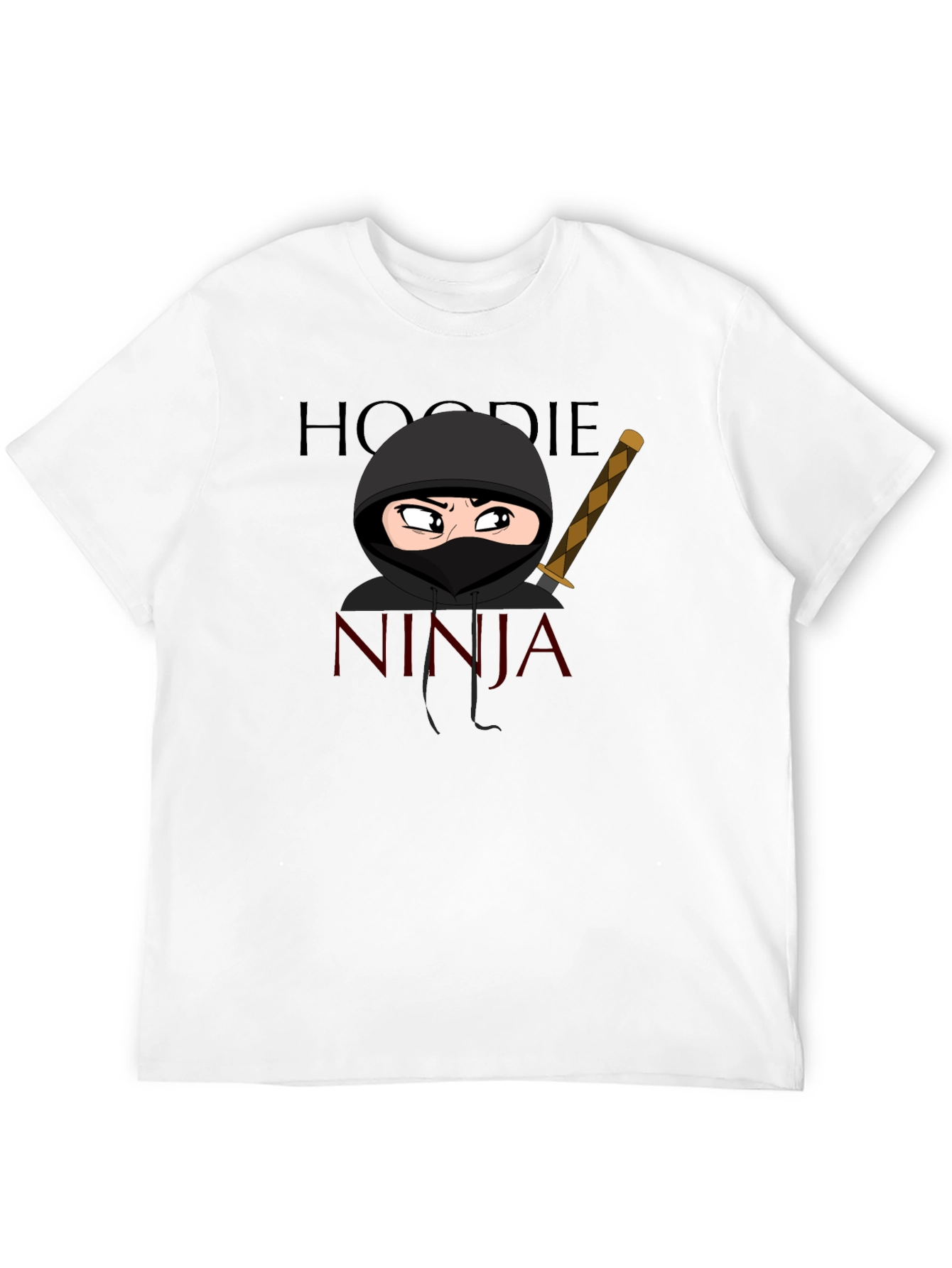 Hoodie Ninja T-Shirt Cartoon Graphic Tee