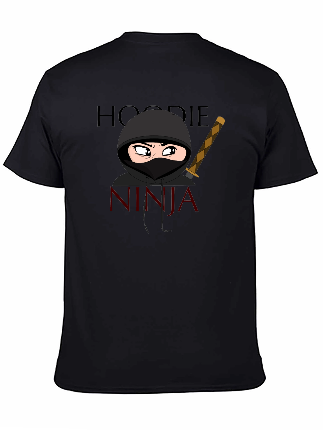 Hoodie Ninja T-Shirt Cartoon Graphic Tee