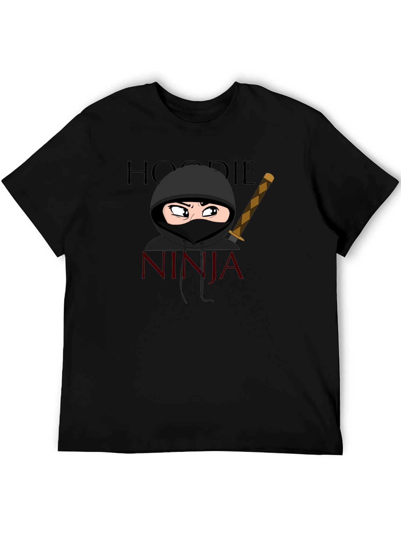 Hoodie Ninja T-Shirt Cartoon Graphic Tee