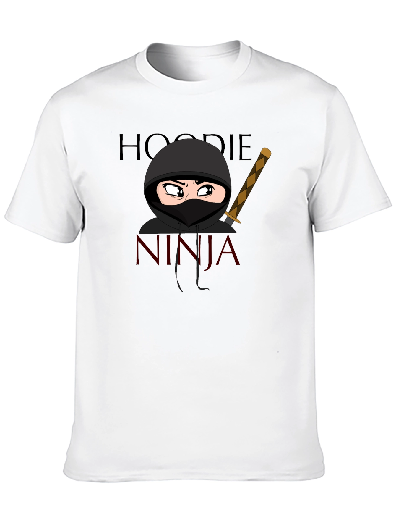 Hoodie Ninja T-Shirt Cartoon Graphic Tee