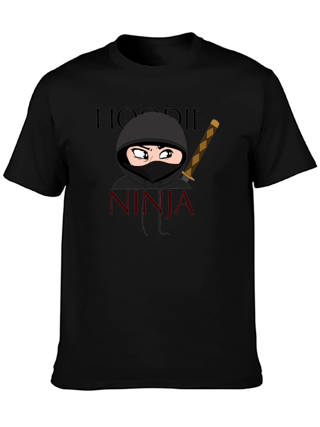 Hoodie Ninja T-Shirt Cartoon Graphic Tee