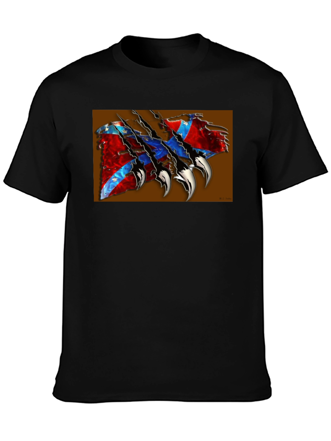 Confederate Flag Claw T-Shirt