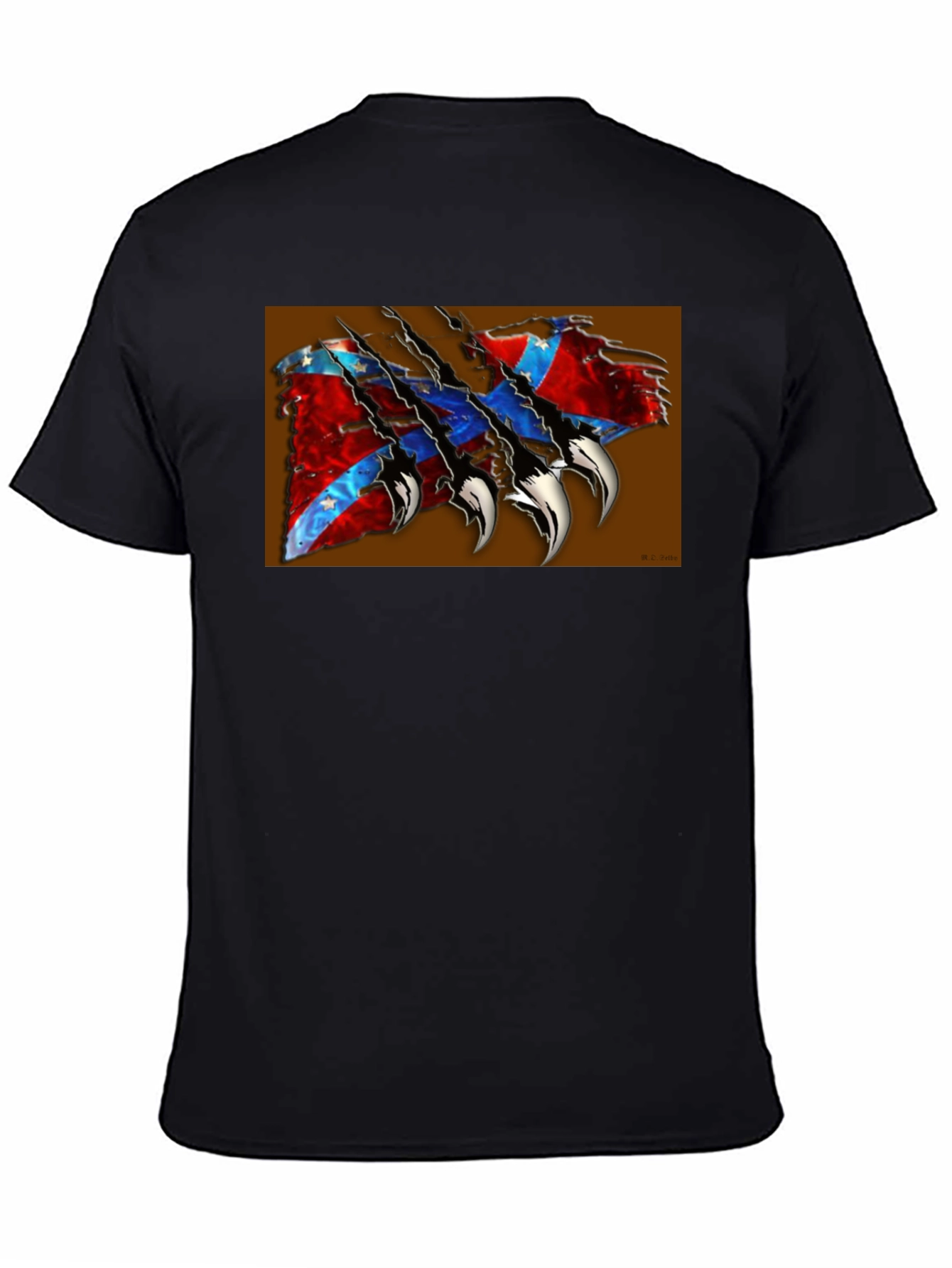 Confederate Flag Claw T-Shirt