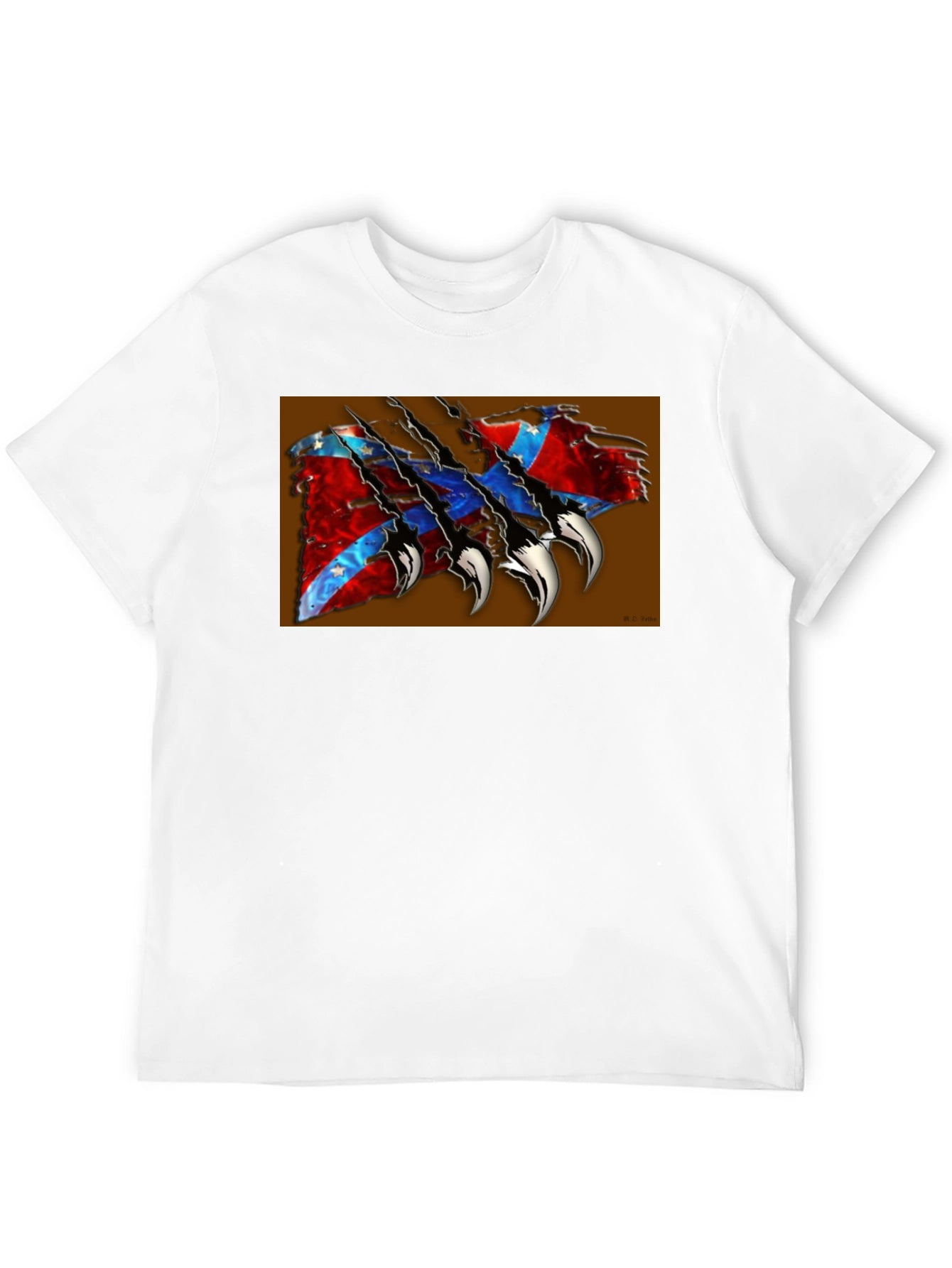 Confederate Flag Claw T-Shirt