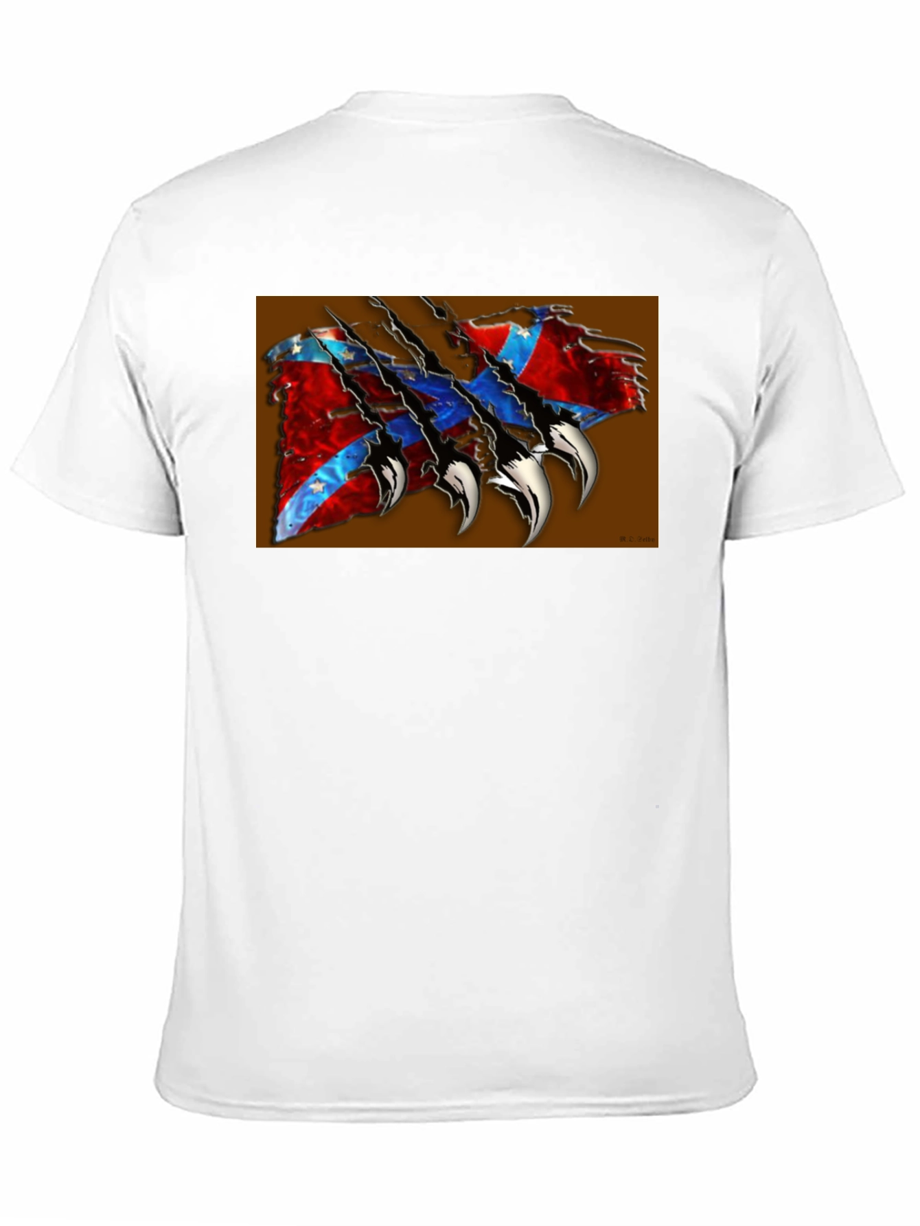 Confederate Flag Claw T-Shirt