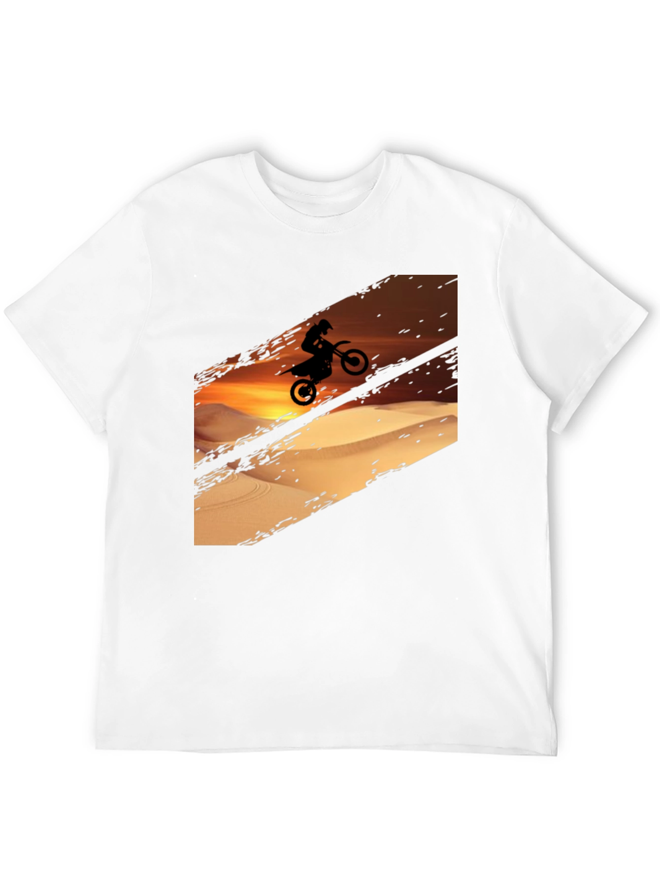 Desert Rider Graphic Tee - Black Cotton T-Shirt