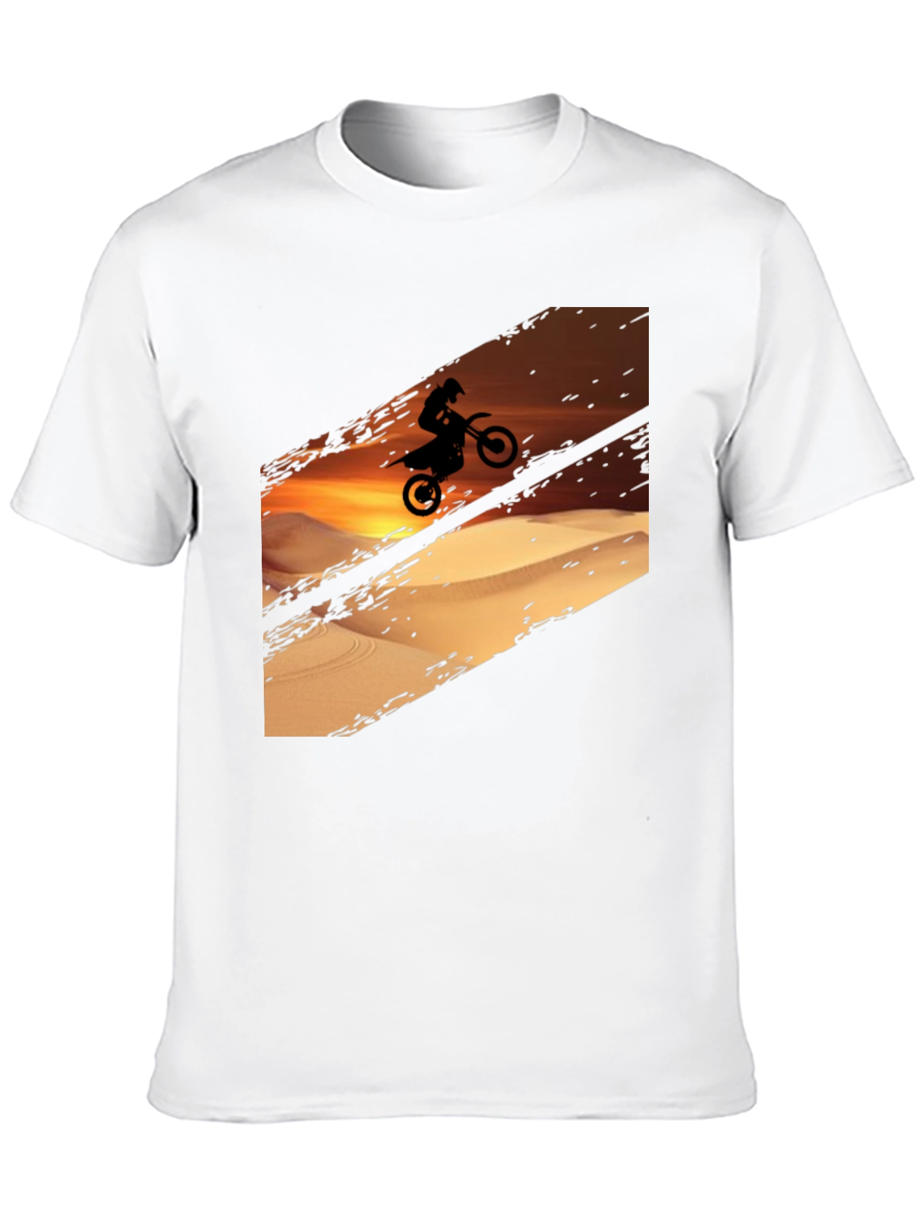 Desert Rider Graphic Tee - Black Cotton T-Shirt