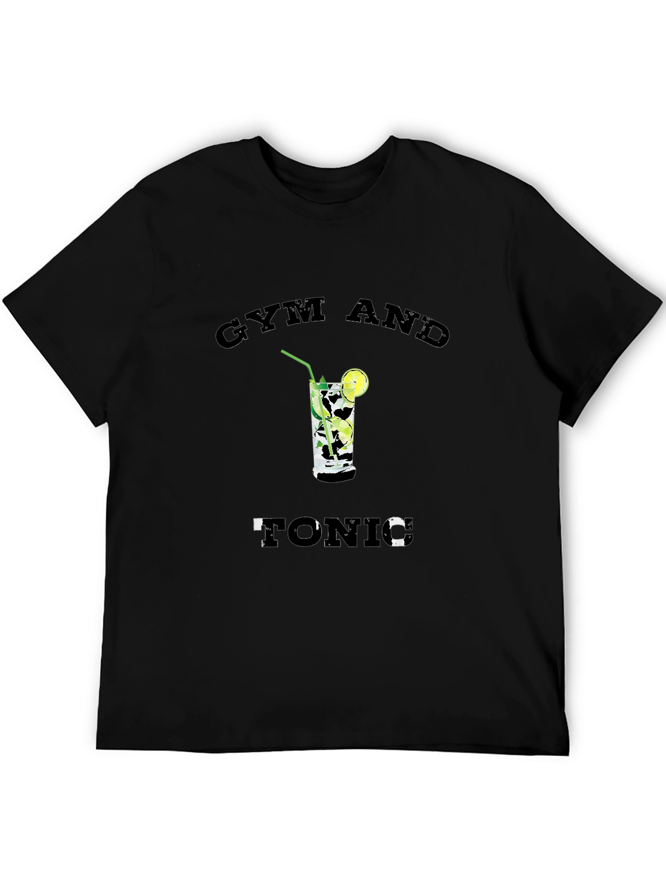 Gym and Tonic Graphic T-Shirt - Black