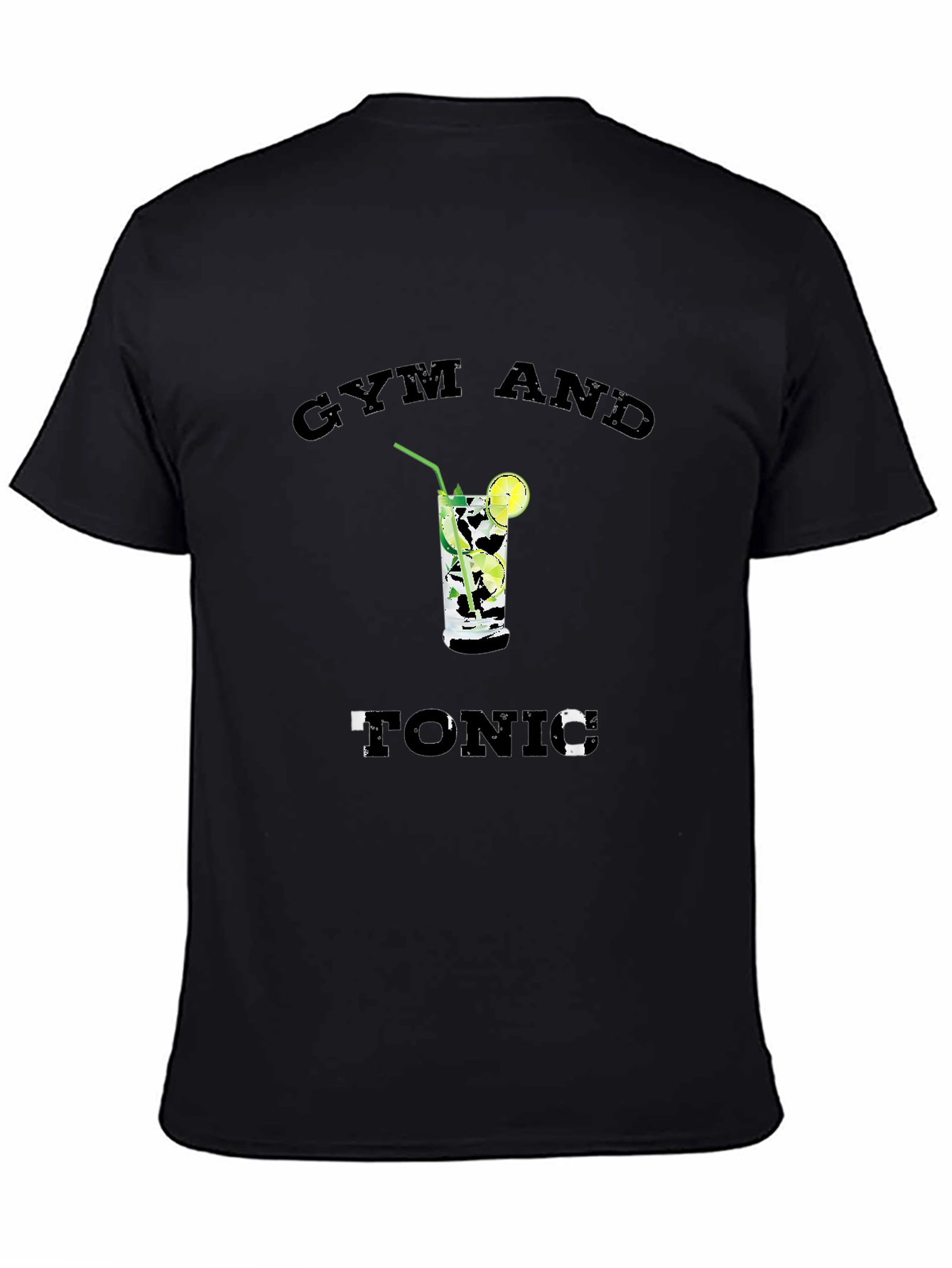 Gym and Tonic Graphic T-Shirt - Black
