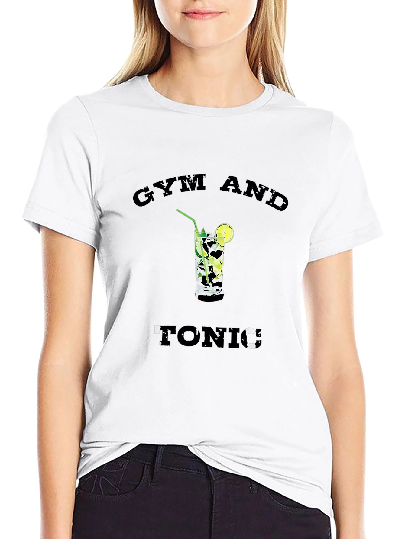 Gym and Tonic Graphic T-Shirt - Black