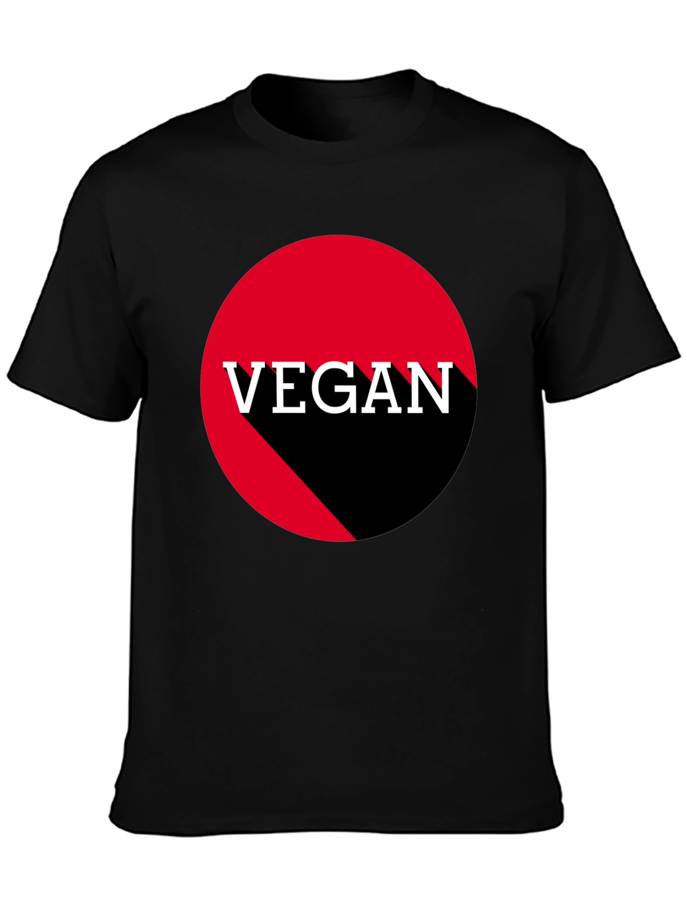 Vegan Symbol Black T-Shirt