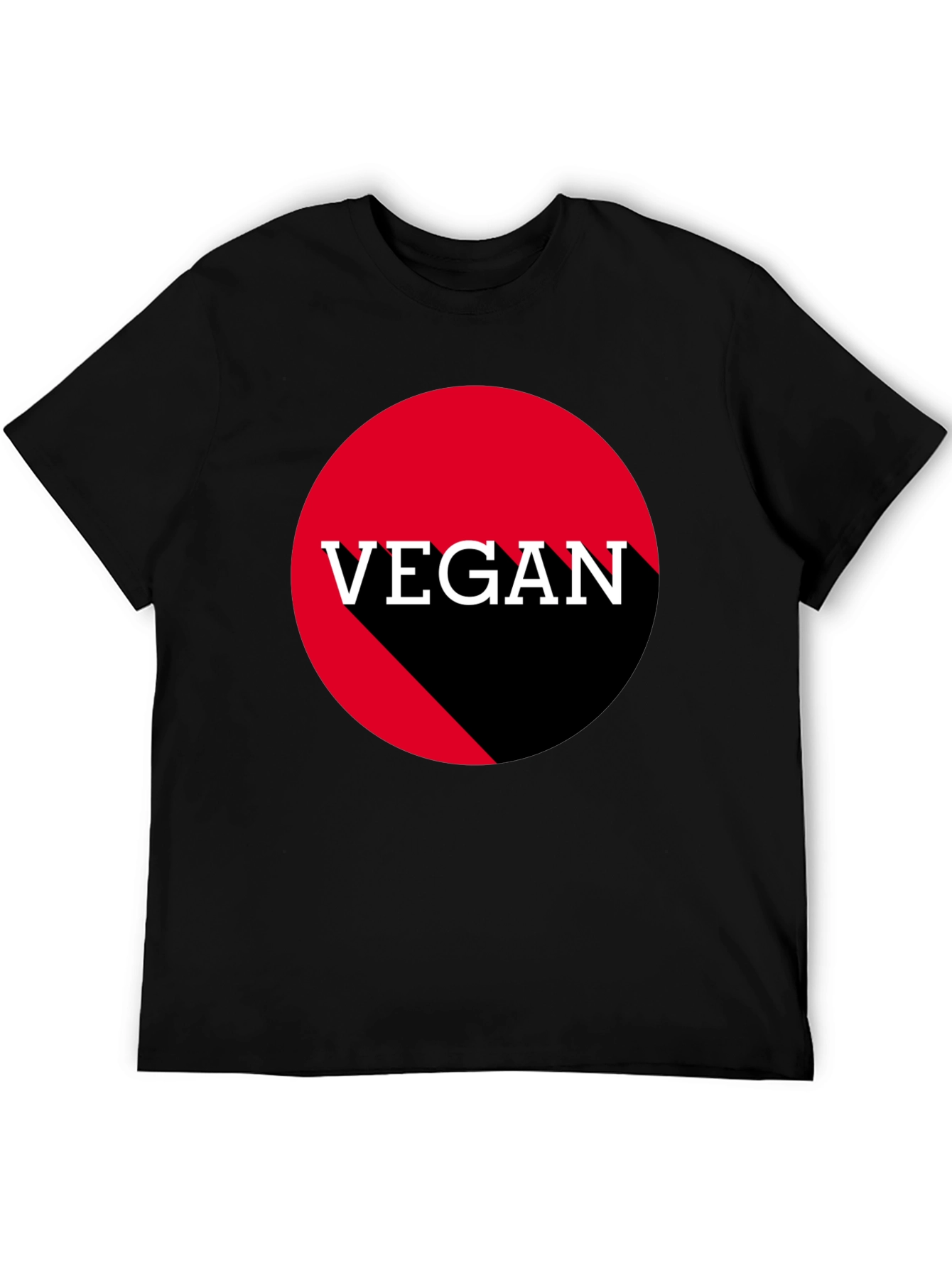 Vegan Symbol Black T-Shirt