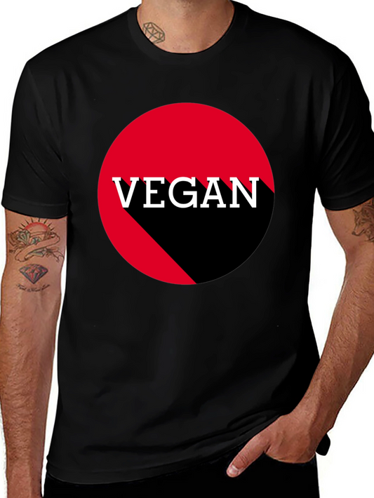 Vegan Symbol Black T-Shirt